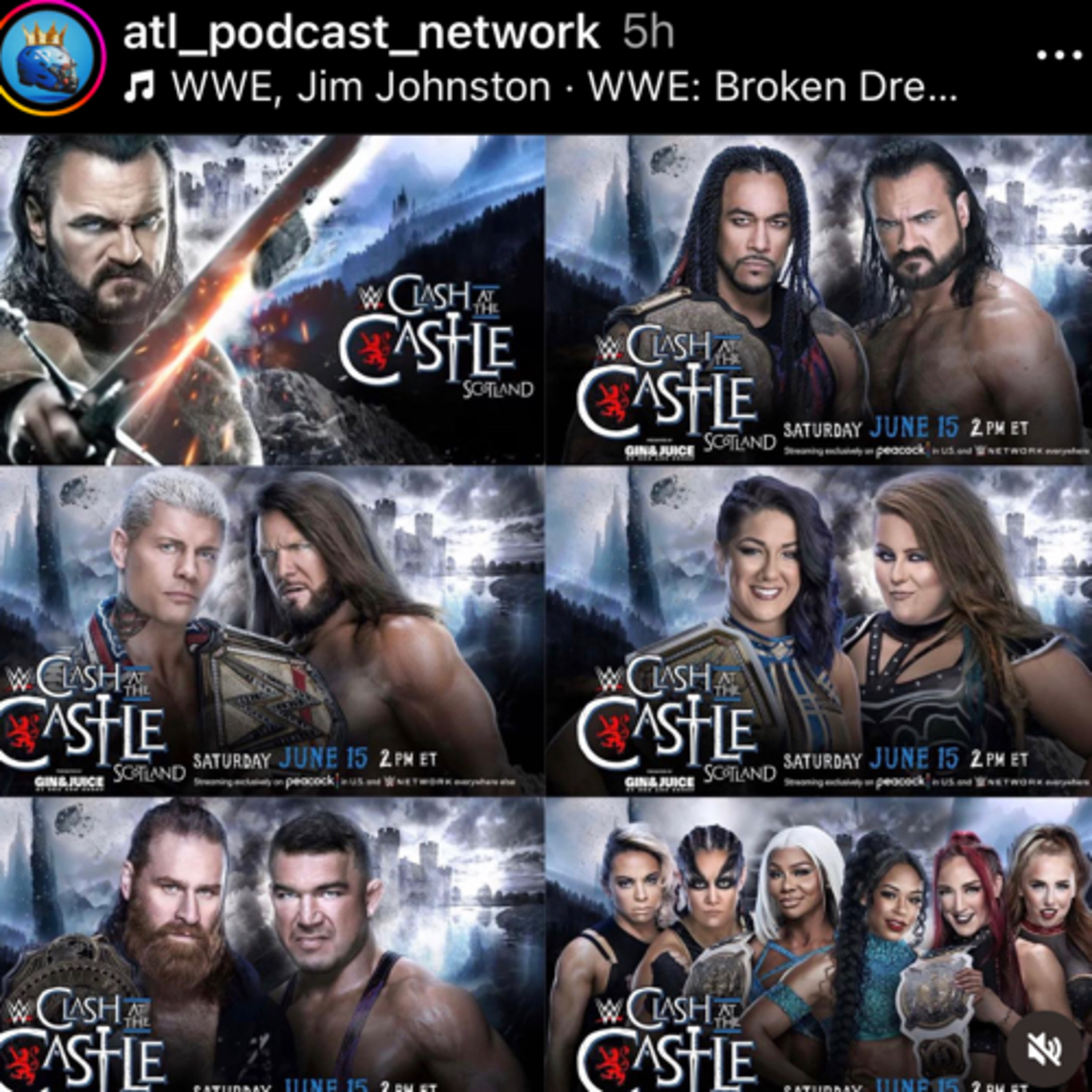 #banginAndClangin #clashAtTheCastle preview #wwe episode artwork