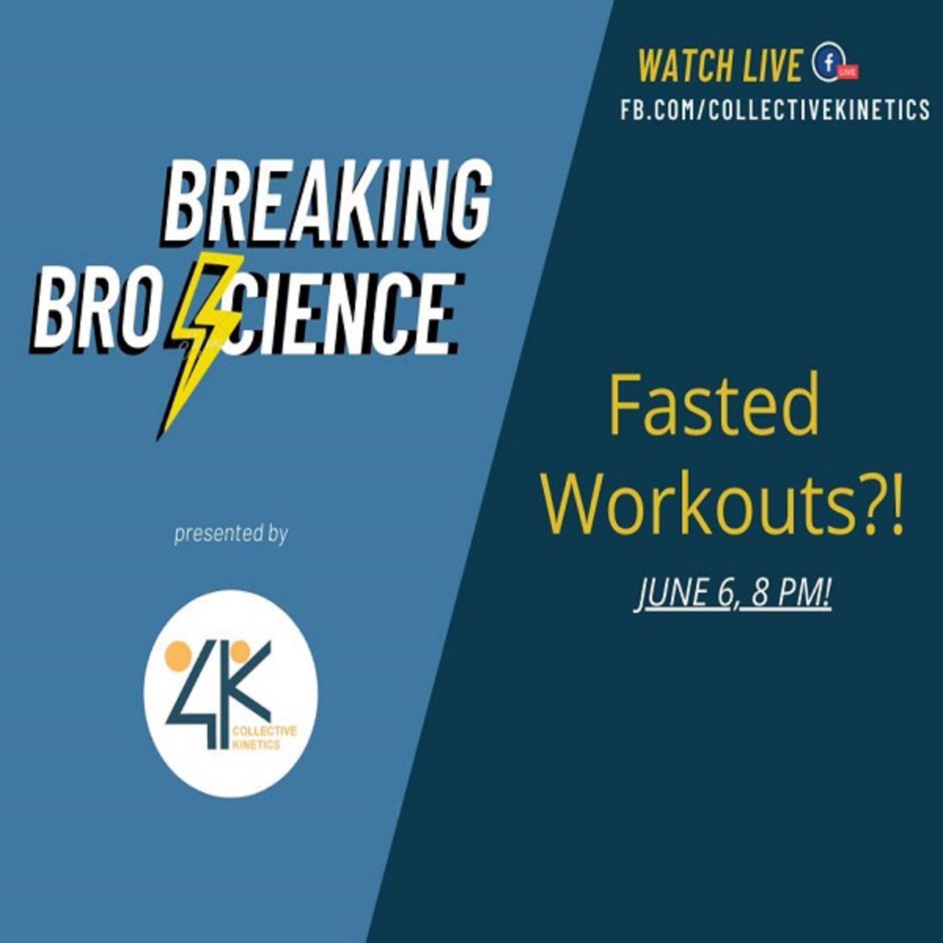 BREAKING BRO SCIENCE | Fasted Workouts episode artwork