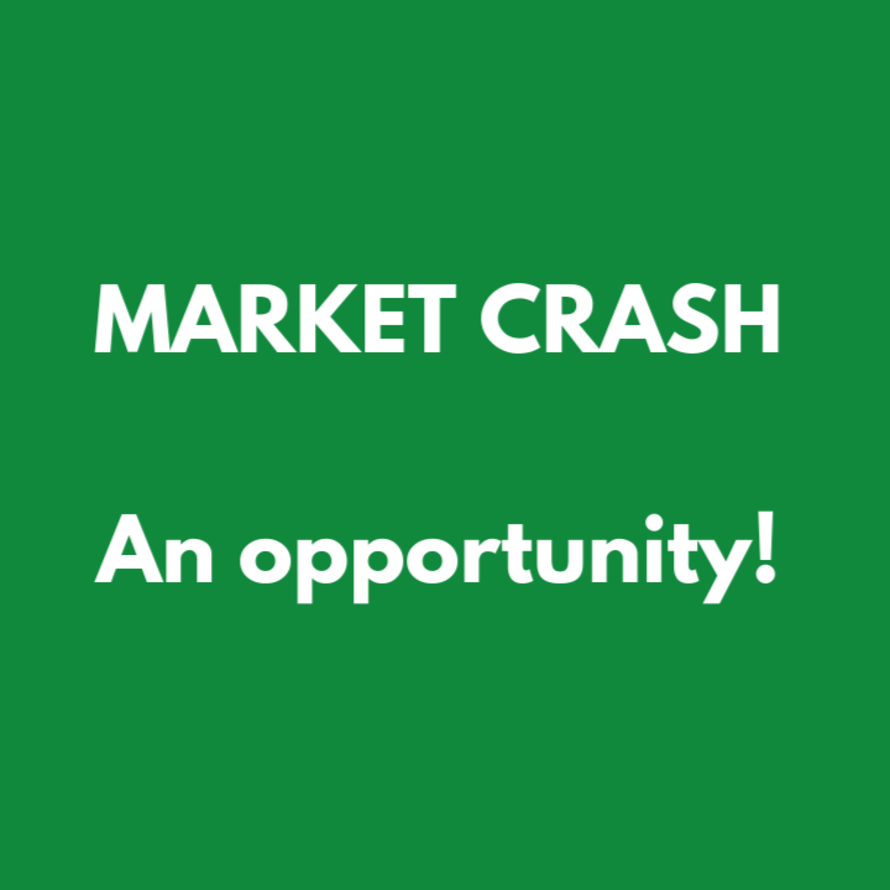 STOCK MARKET CRASH: Why a stock market crash can be a great opportunity for long-term investors! episode artwork