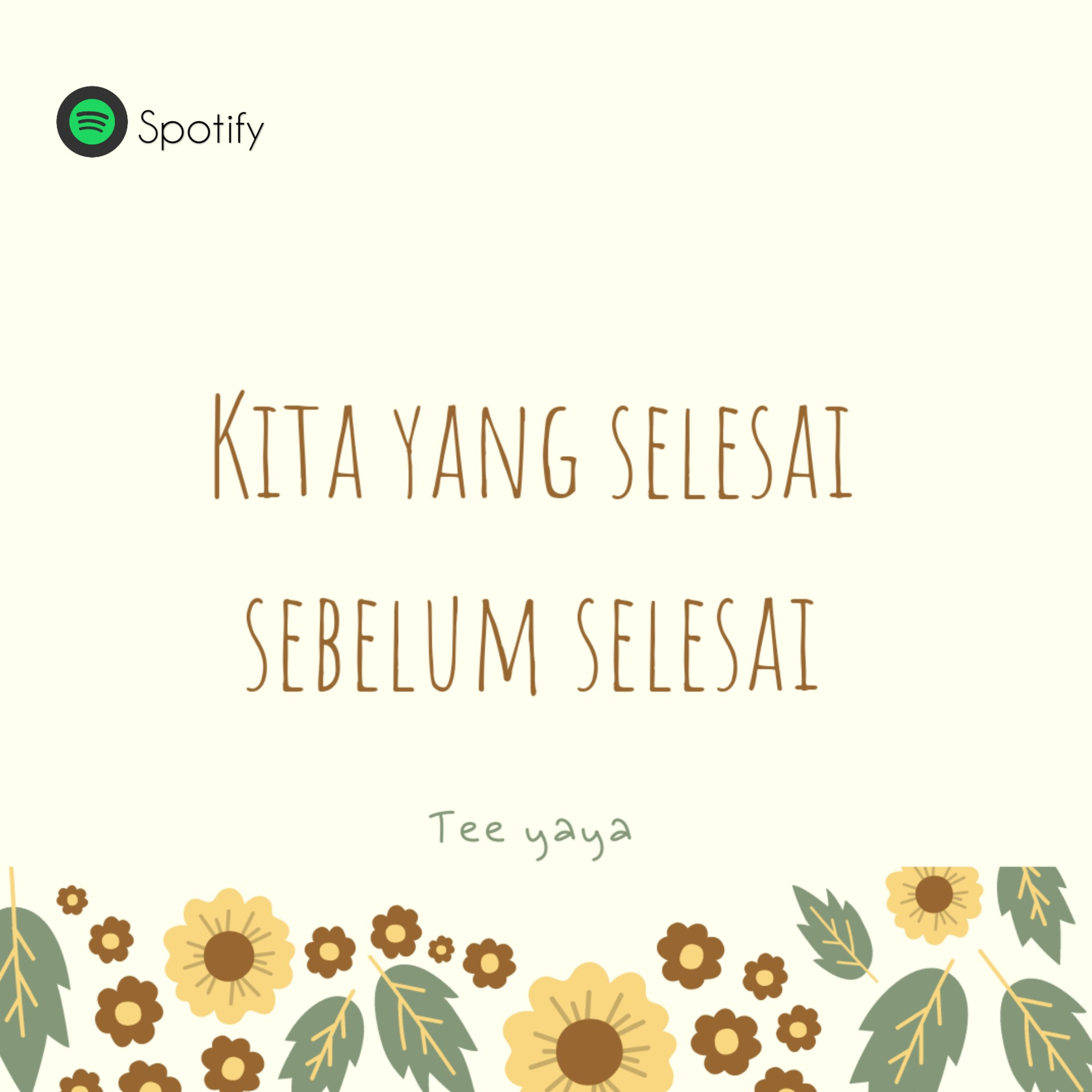 Kita yang selesai sebelum selesai.  episode artwork