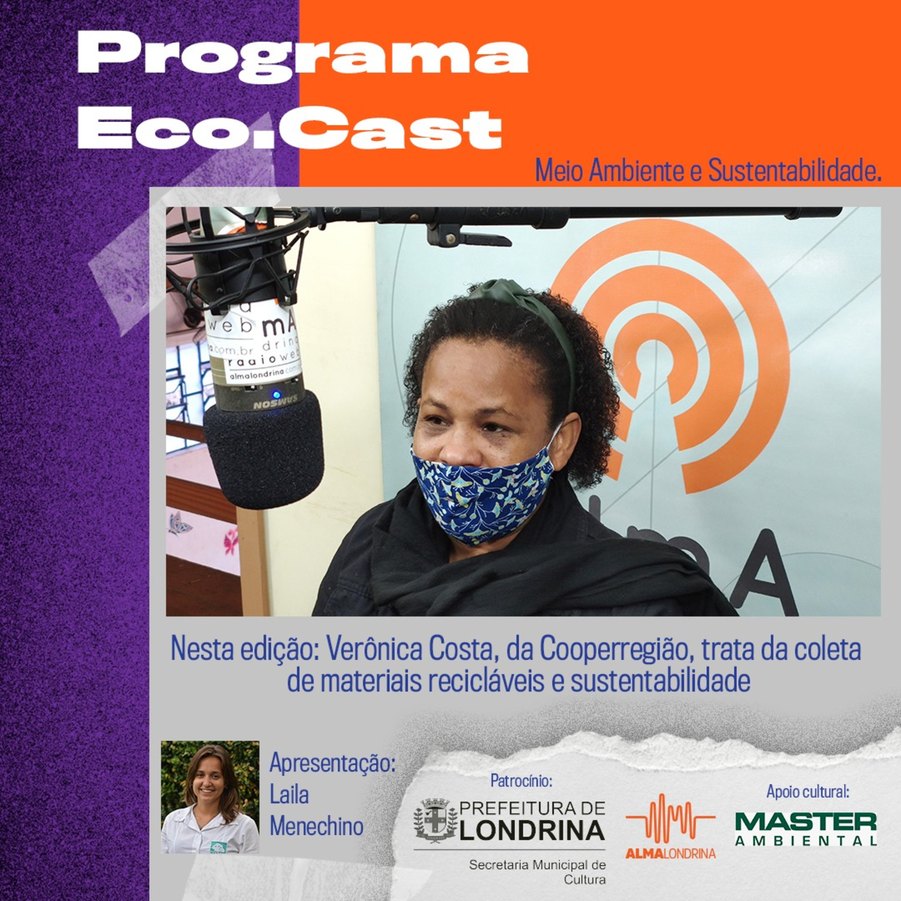 Verônica Costa, da Cooper Região trata da coleta de materiais recicláveis e sustentabilidade