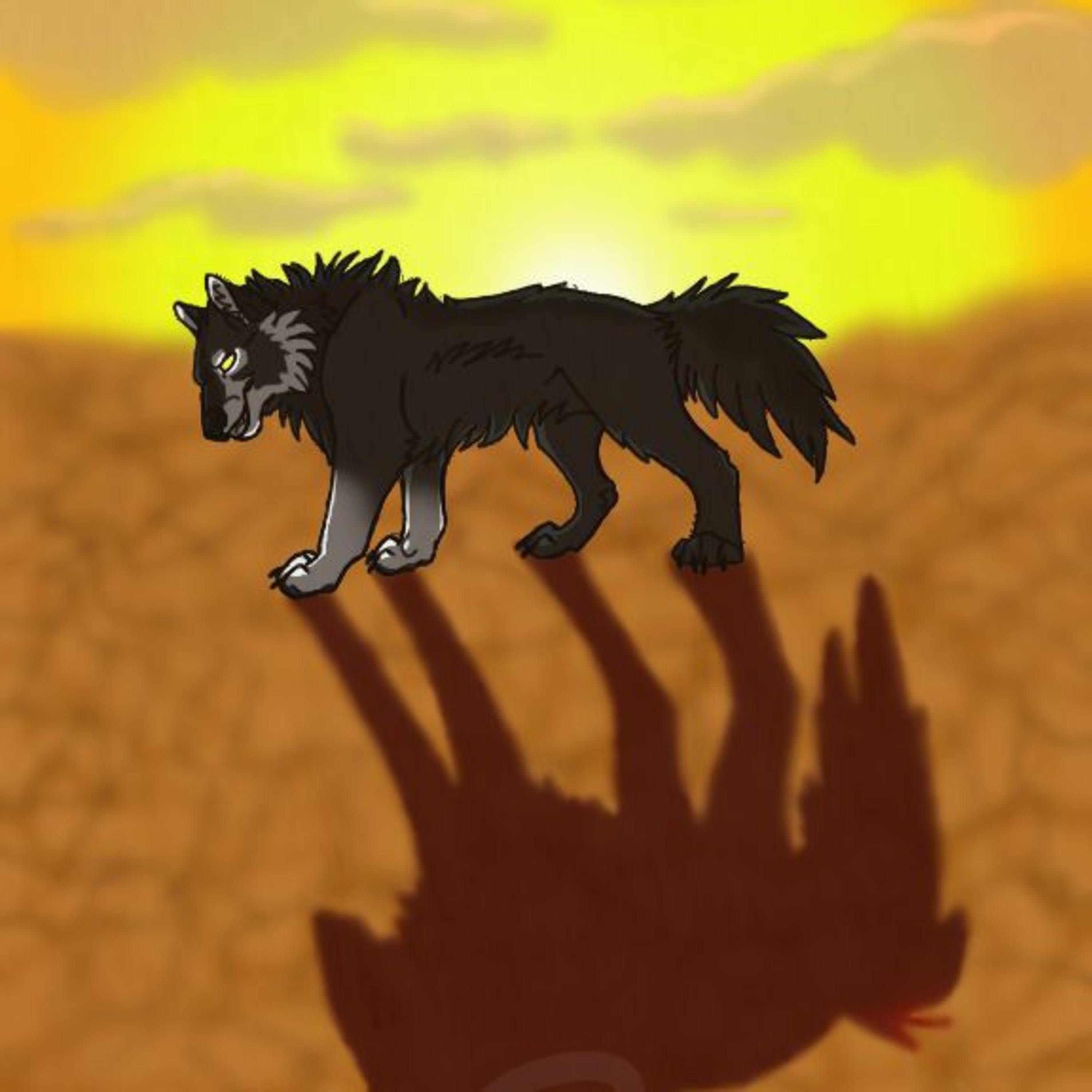 The Wolf and his shadow episode artwork