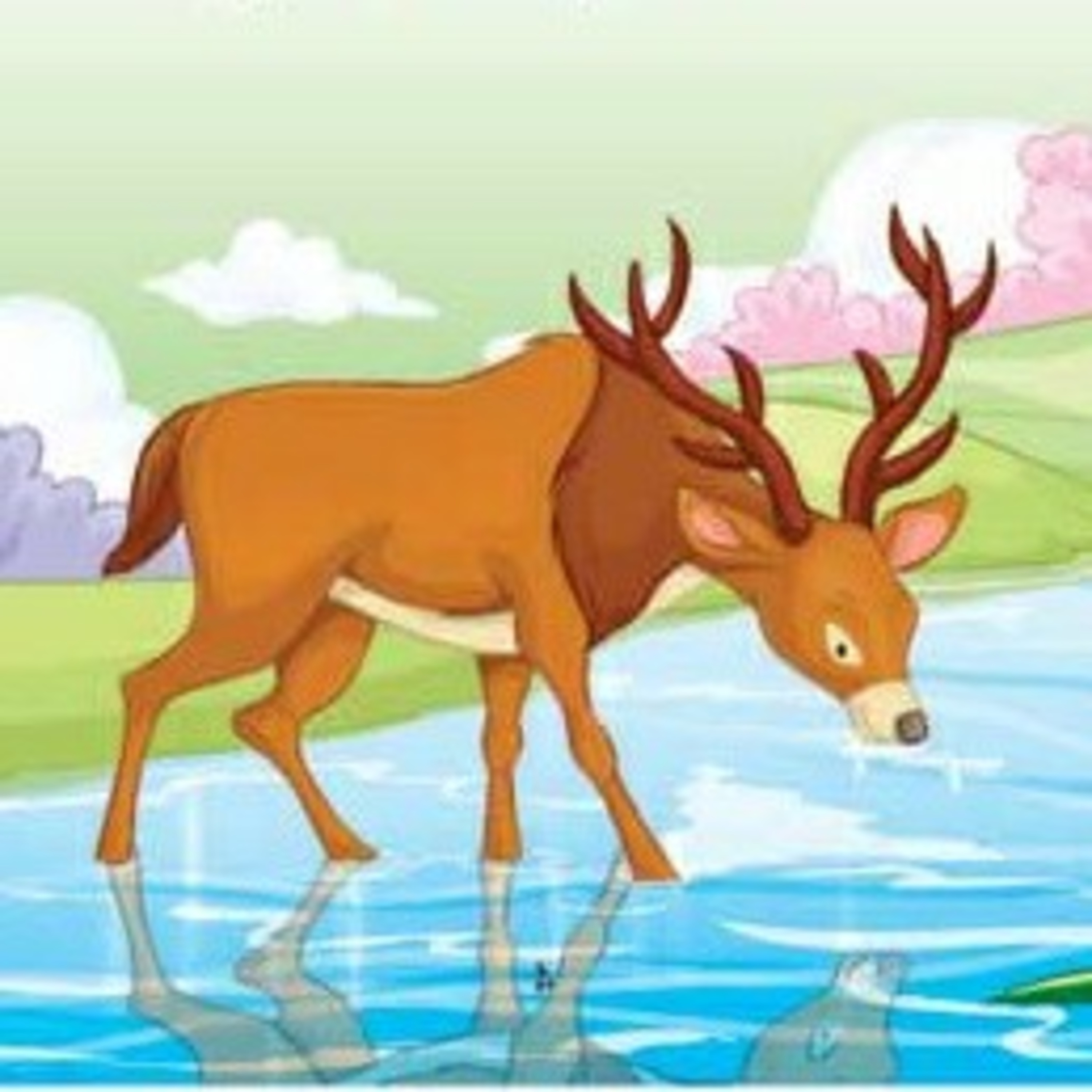 The Stag and his reflection episode artwork