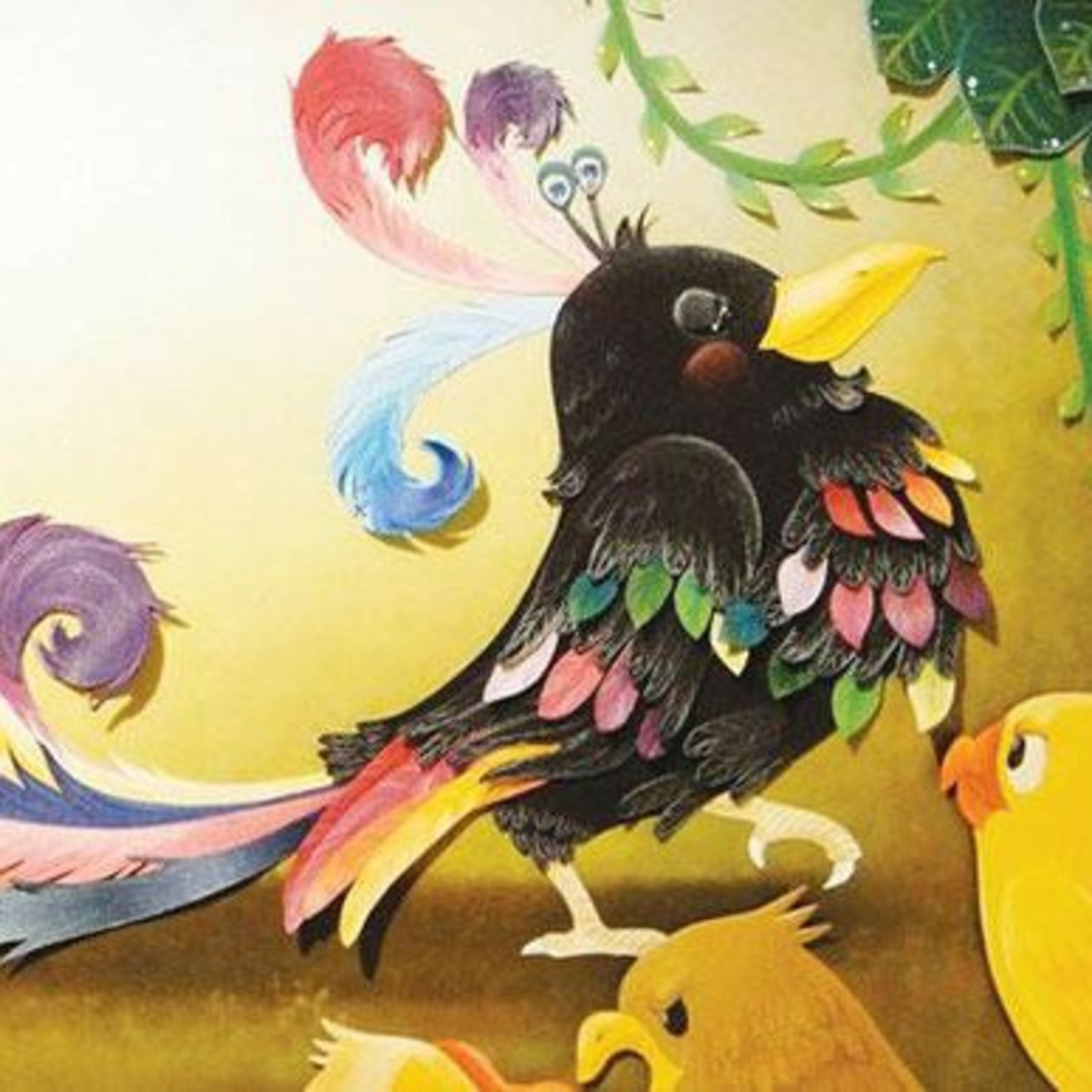 The vain Jackdaw and his borrowed feathers episode artwork