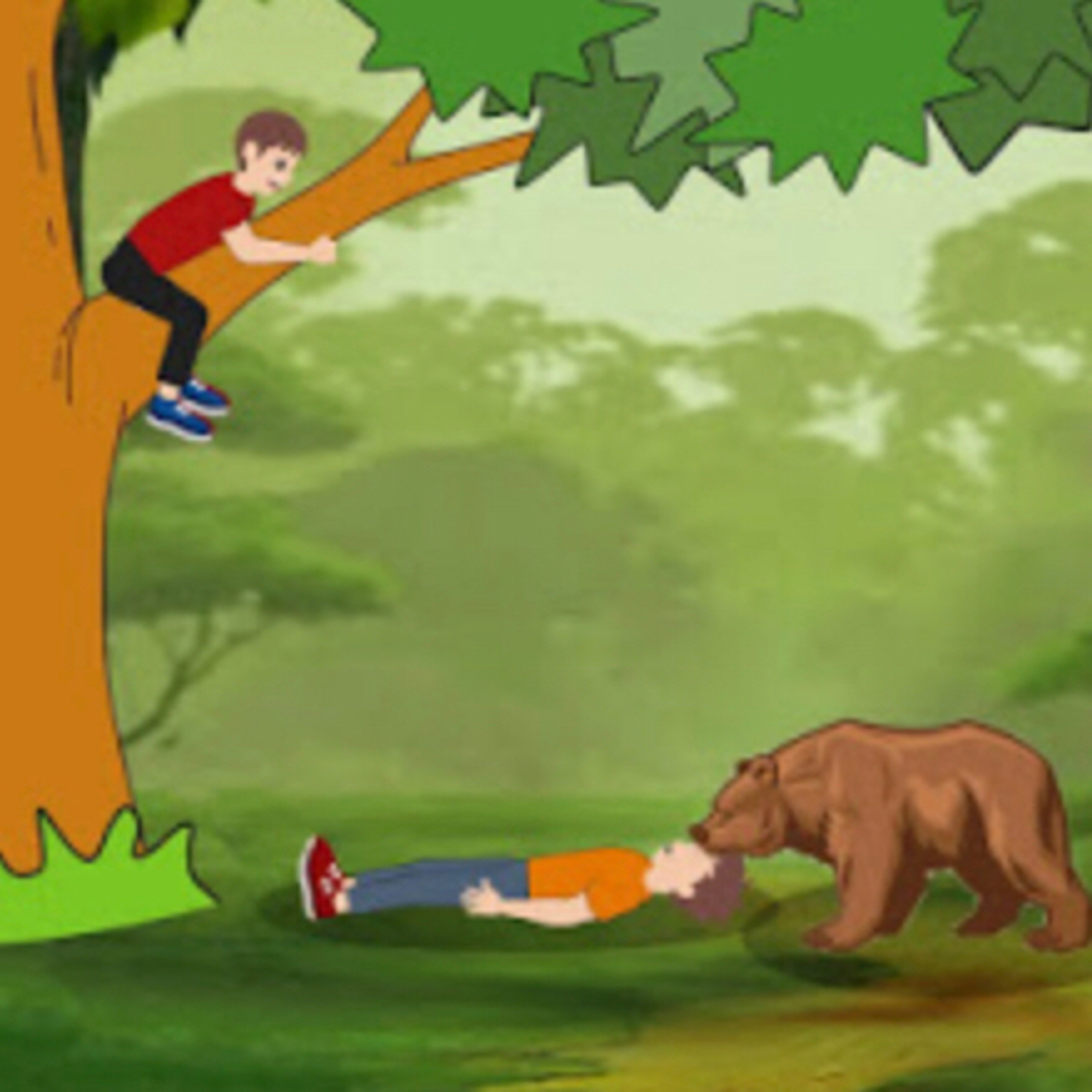 The Bear and Two Friends