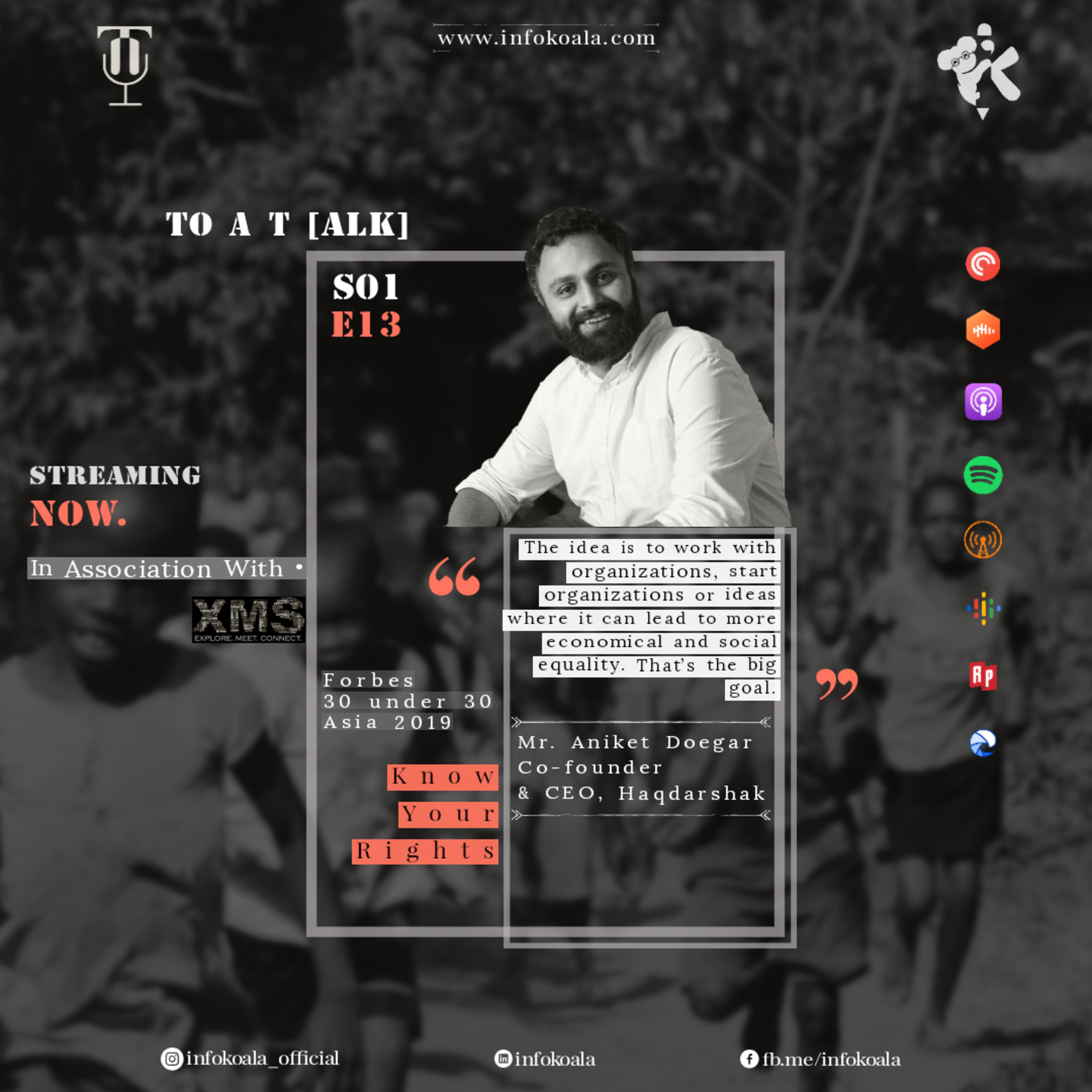 The Social Actuality Ft Mr. Aniket Doegar, CEO and Co-Founder of Haqdarshak