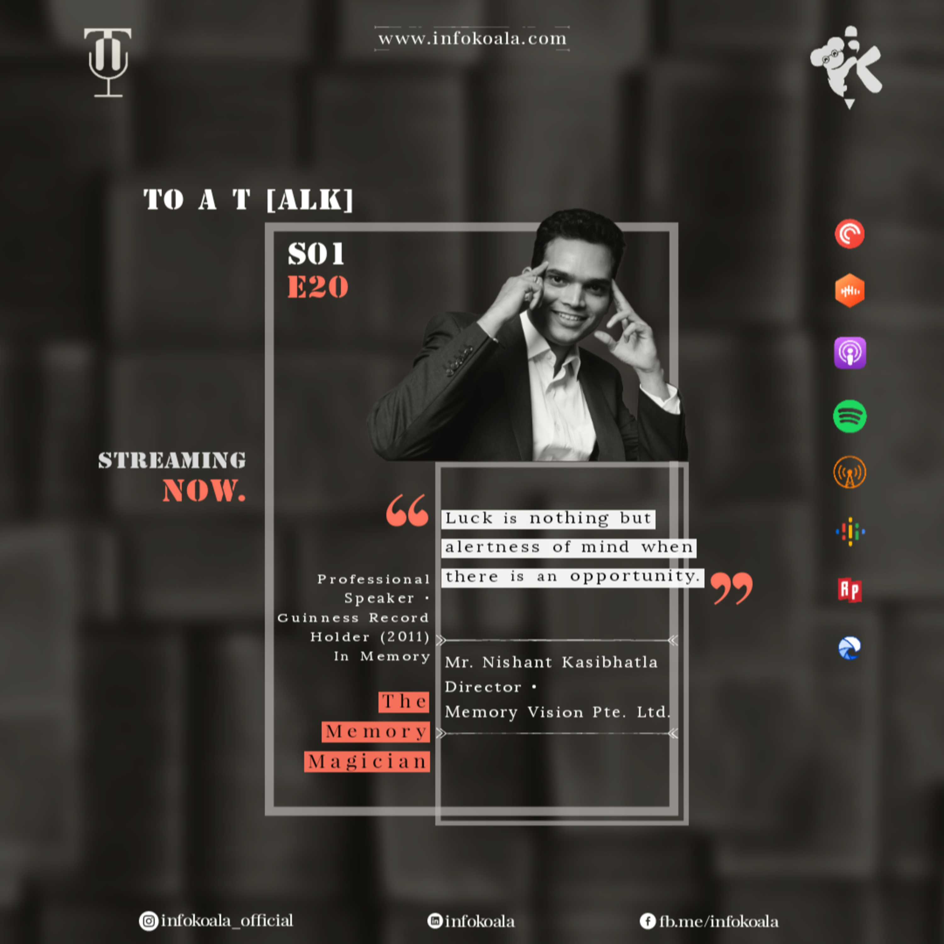 The Mind Palace ft. Mr. Nishant Kasibhatla - Certified Speaking Professional