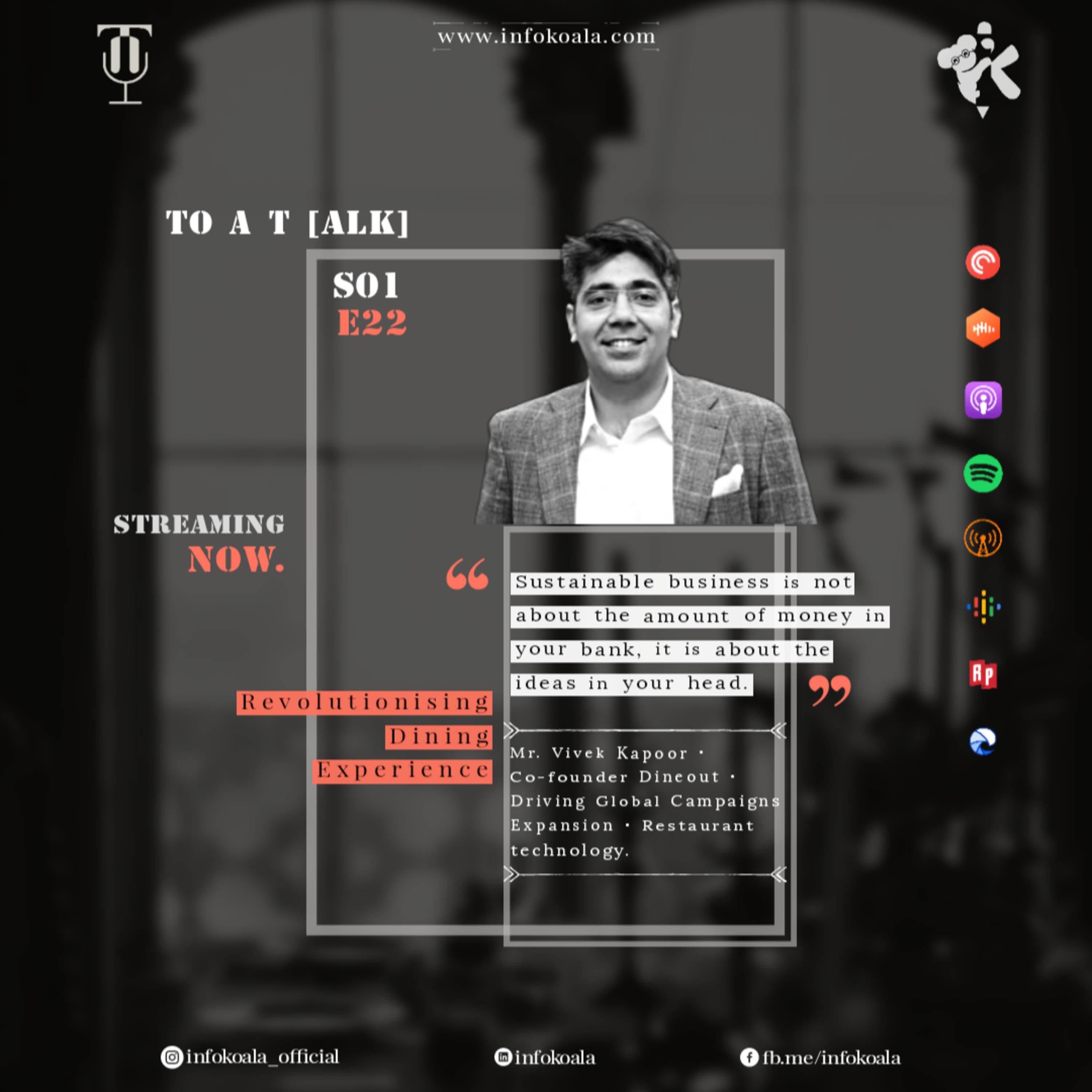 Sailing Ideas ft. Mr. Vivek Kapoor - Co-Founder, Dineout
