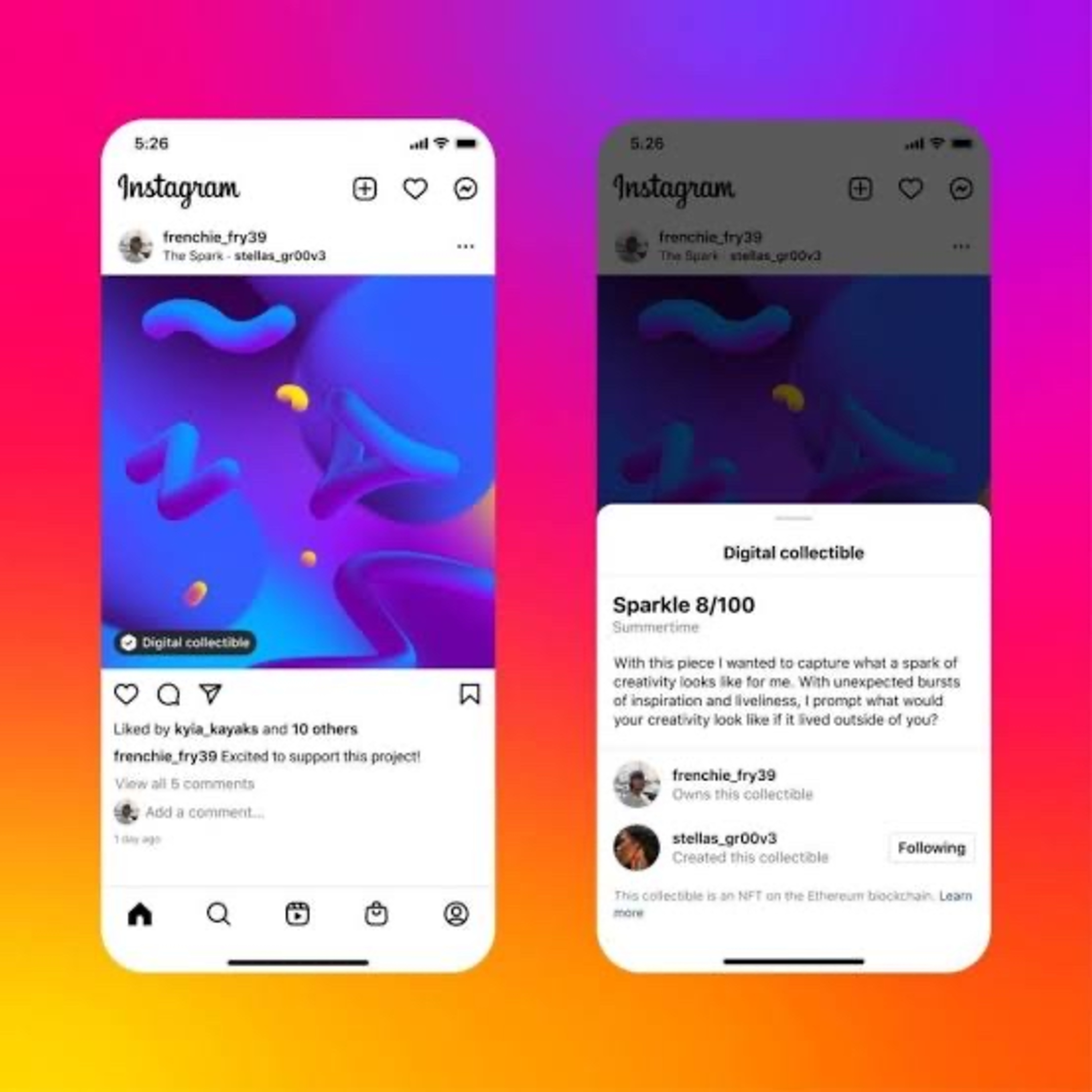 Instagram começa a testar NFT para criadores selecionados  episode artwork