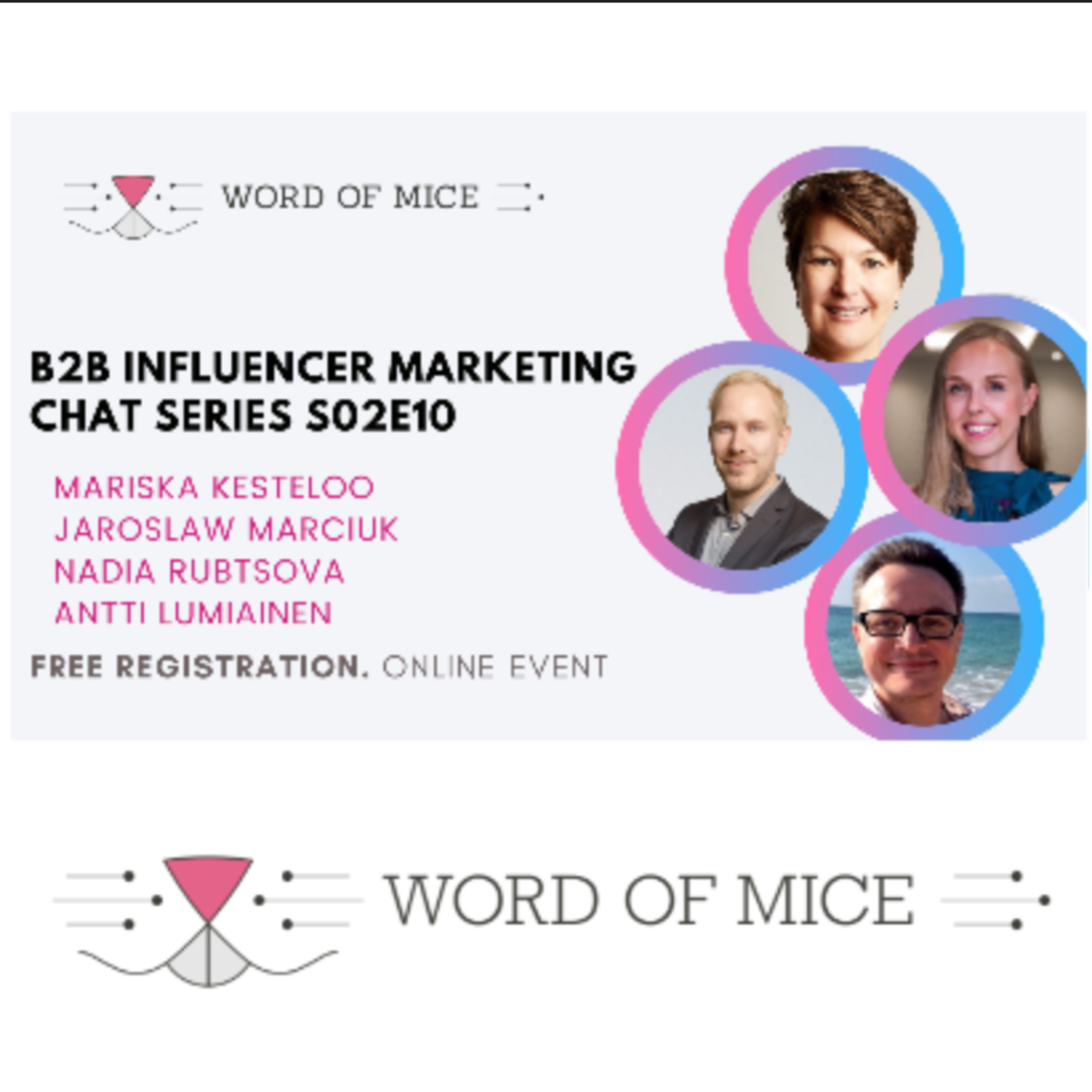 B2B influencer marketing chat series