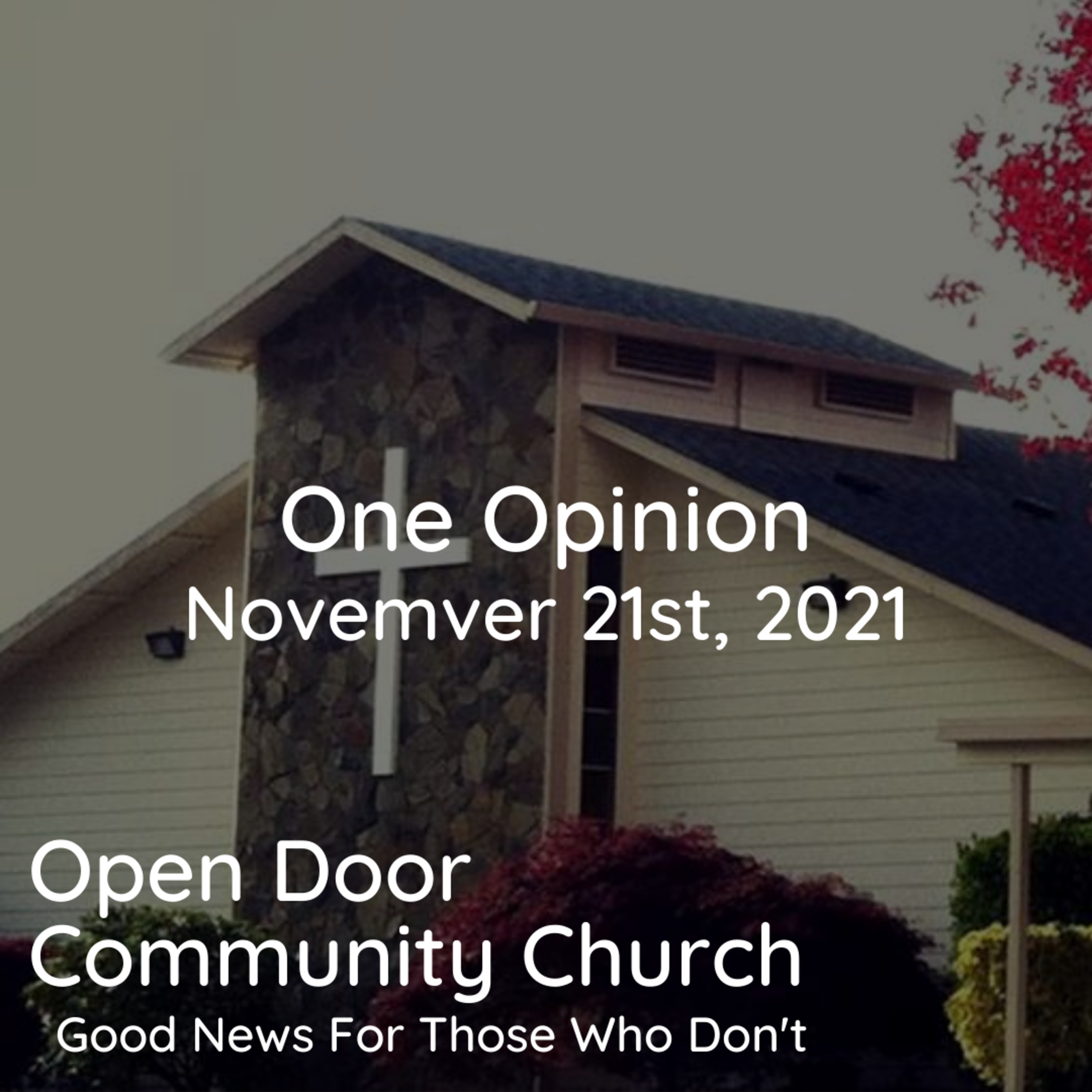 One Opinion (11.21.21) episode artwork