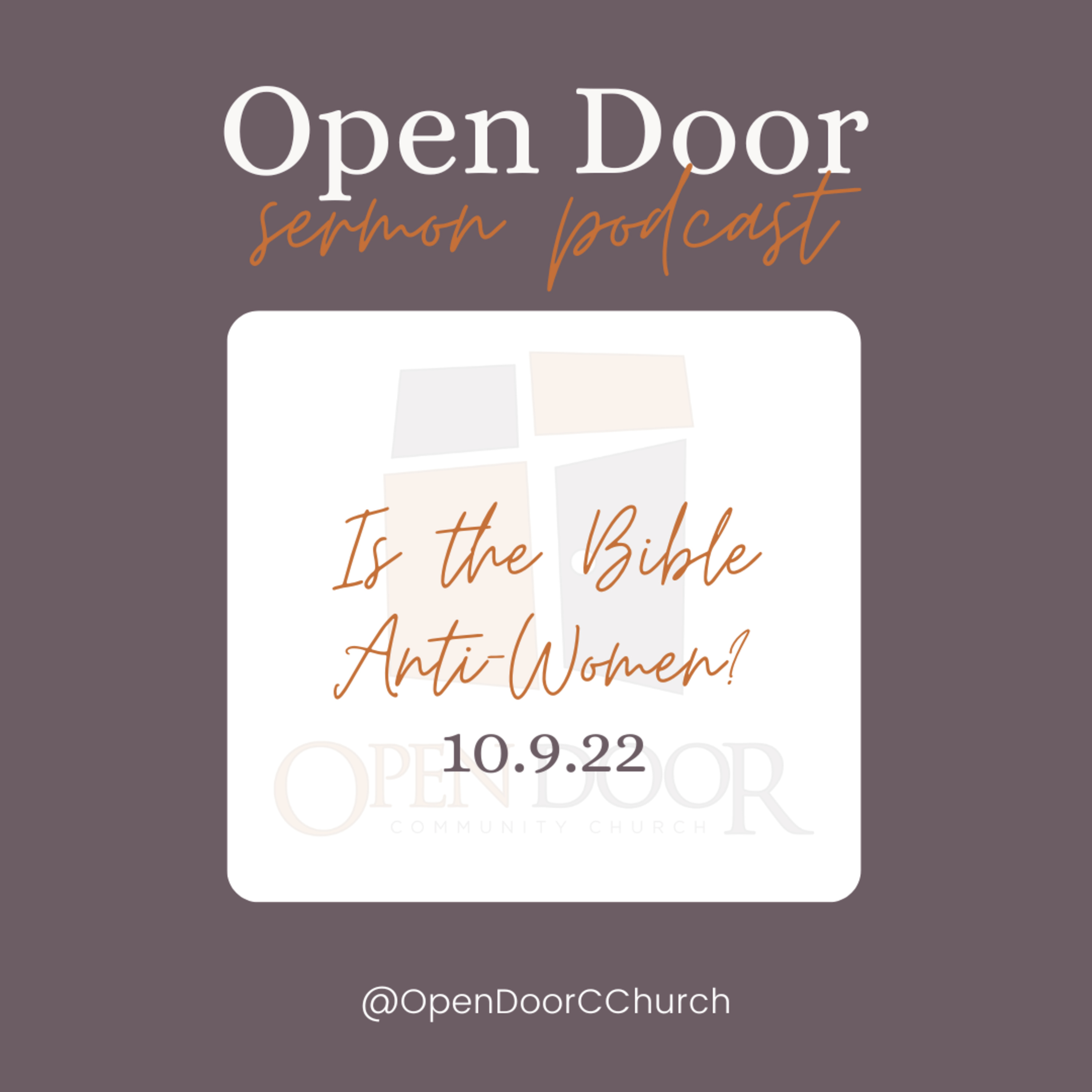 Is the Bible Anti-Women? (10.9.22) episode artwork
