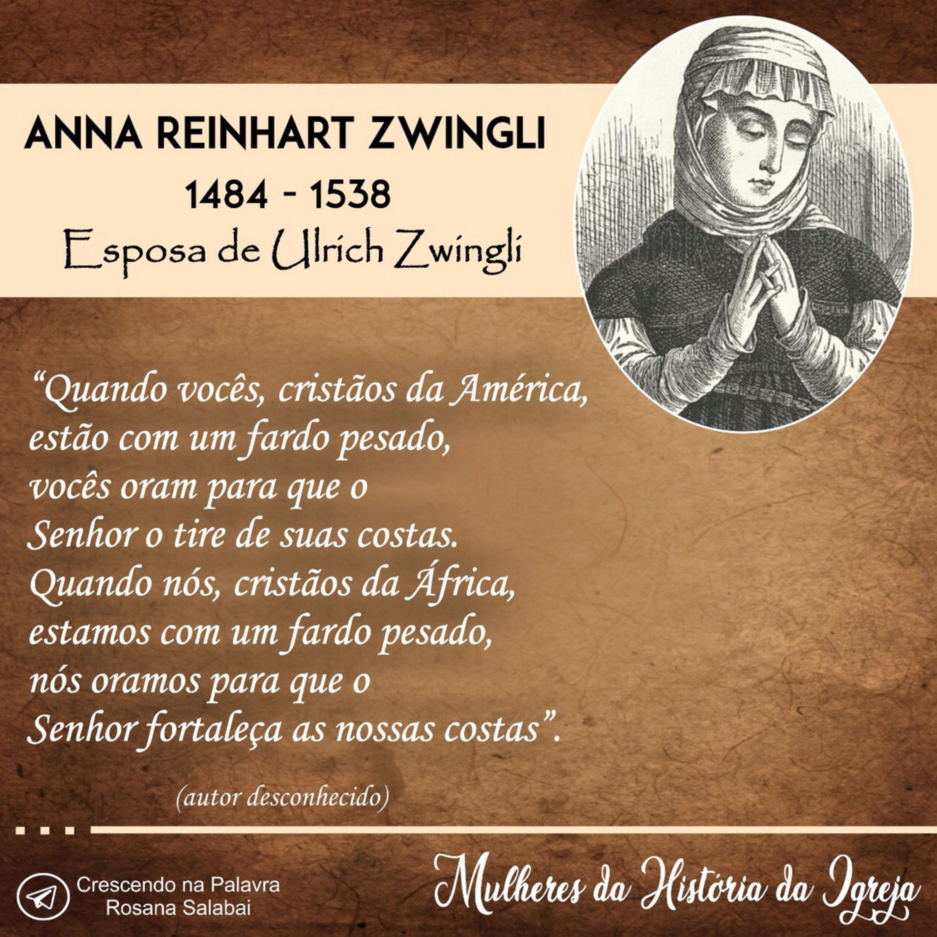 Anna Reinhart Zwingli episode artwork
