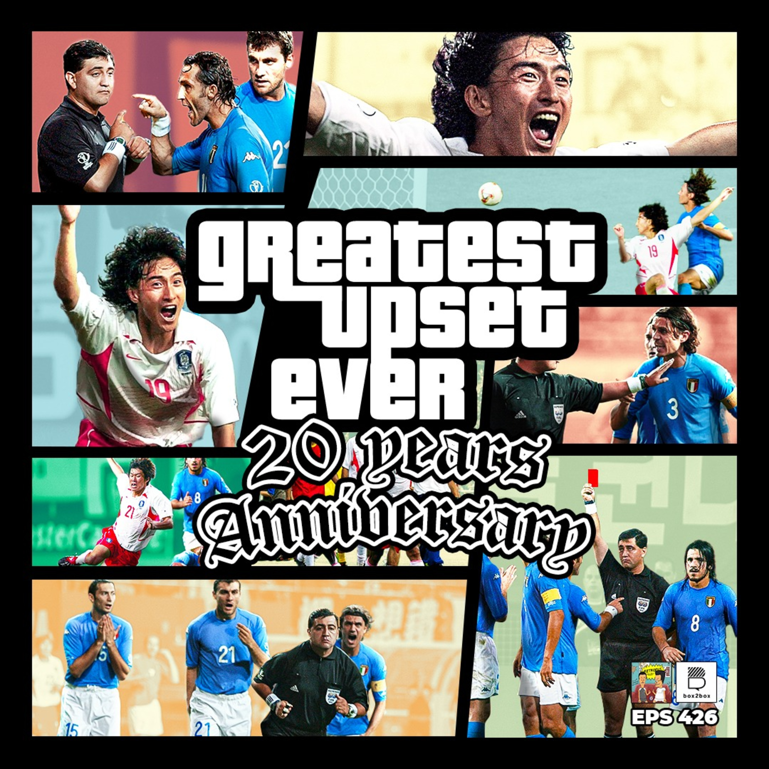 Eps 426: Greatest Upset Ever - 20 year anniversary episode artwork