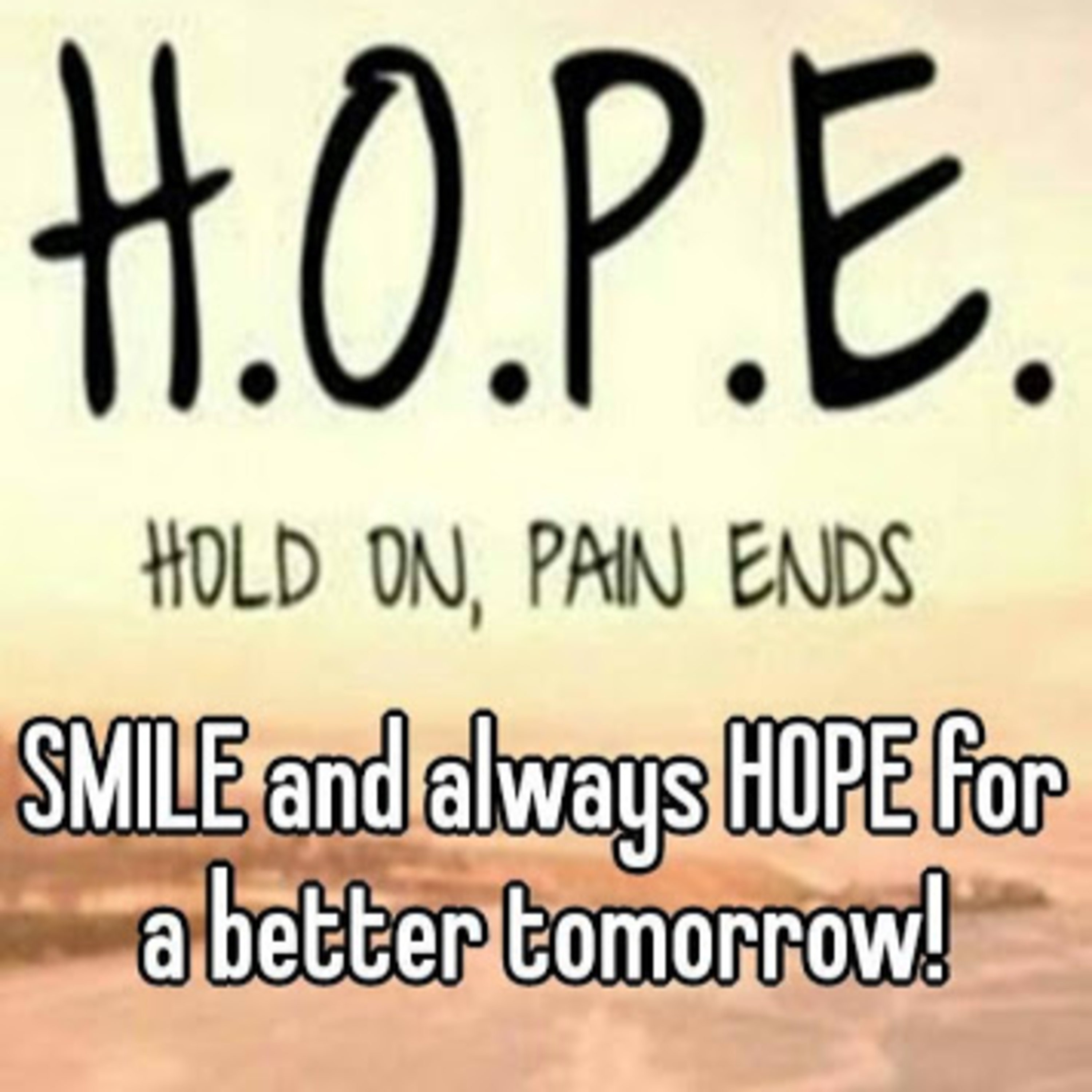 Hope for better tomorrow