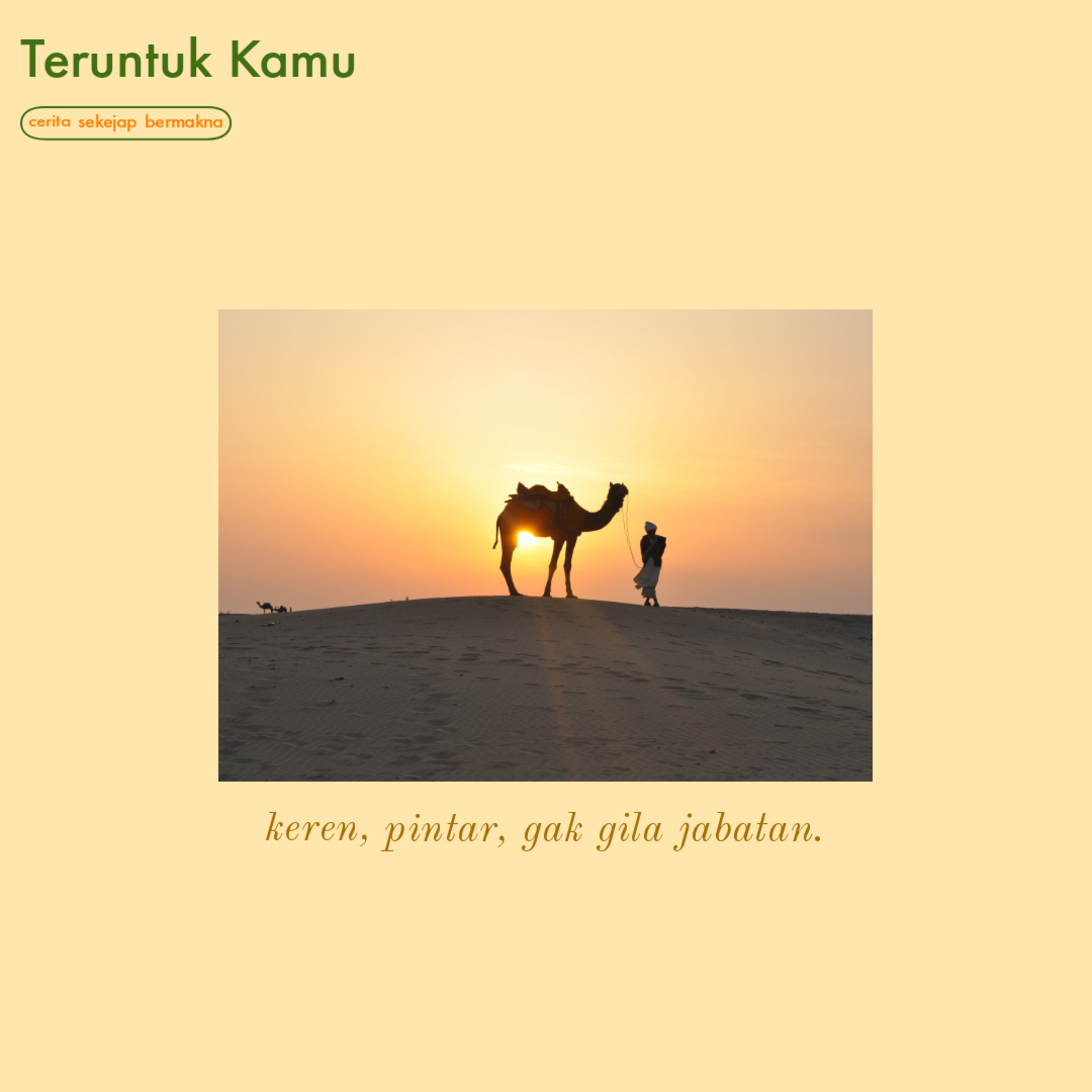 Teruntuk Kamu