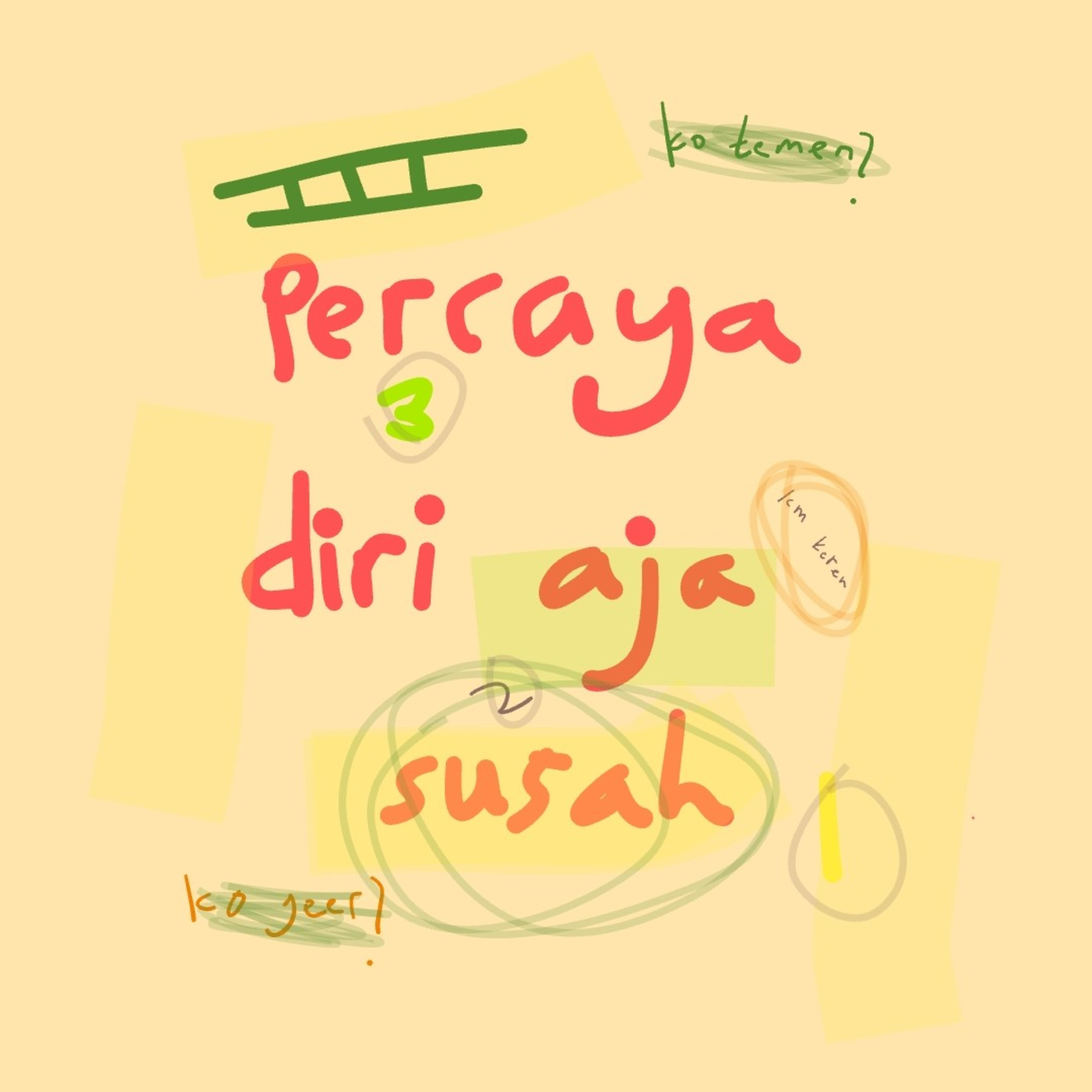 percaya diri aja susah episode artwork