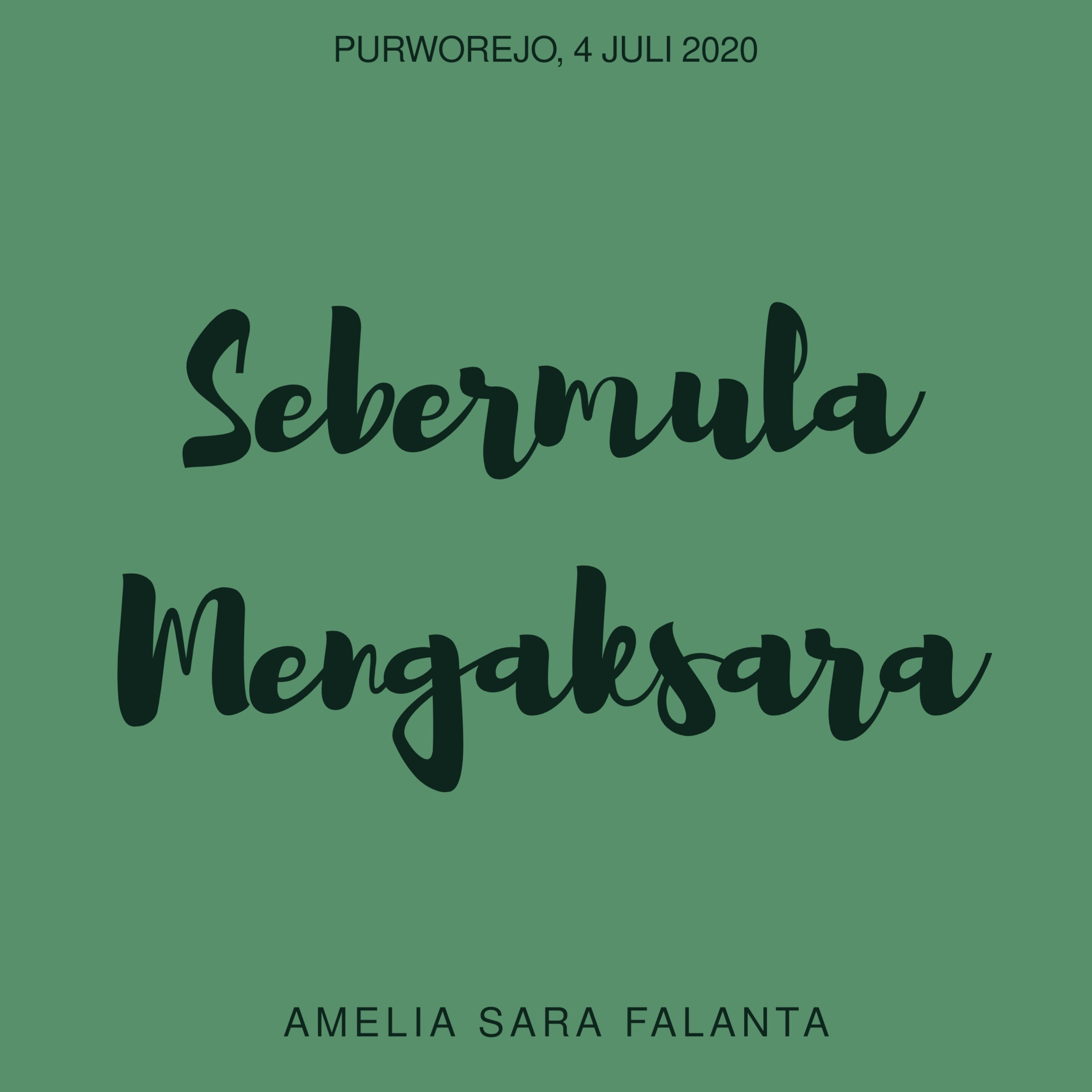 Sebermula Mengaksara episode artwork