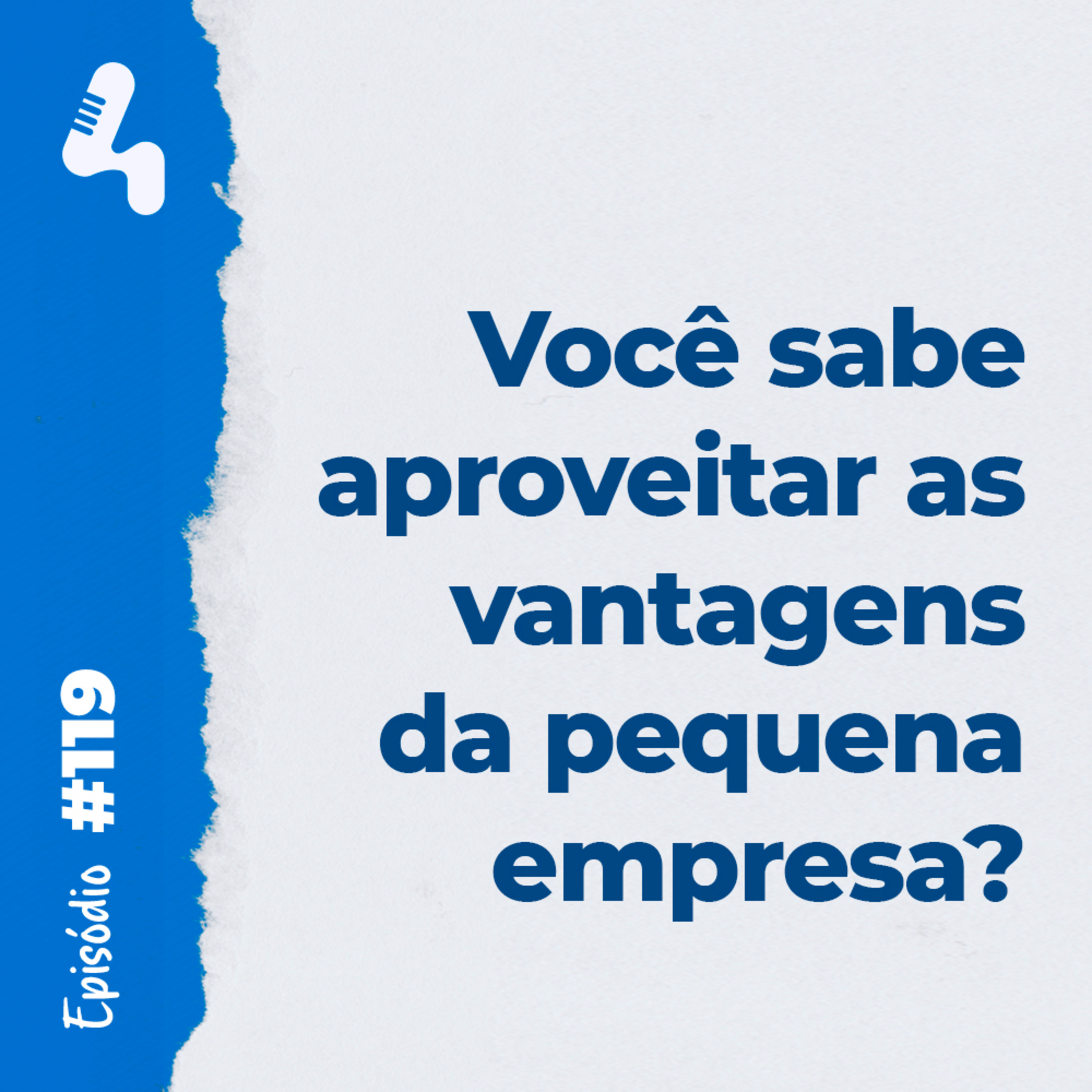 Ep. 119 - Saiba quais são e como aproveitar as vantagens da pequena empresa? episode artwork