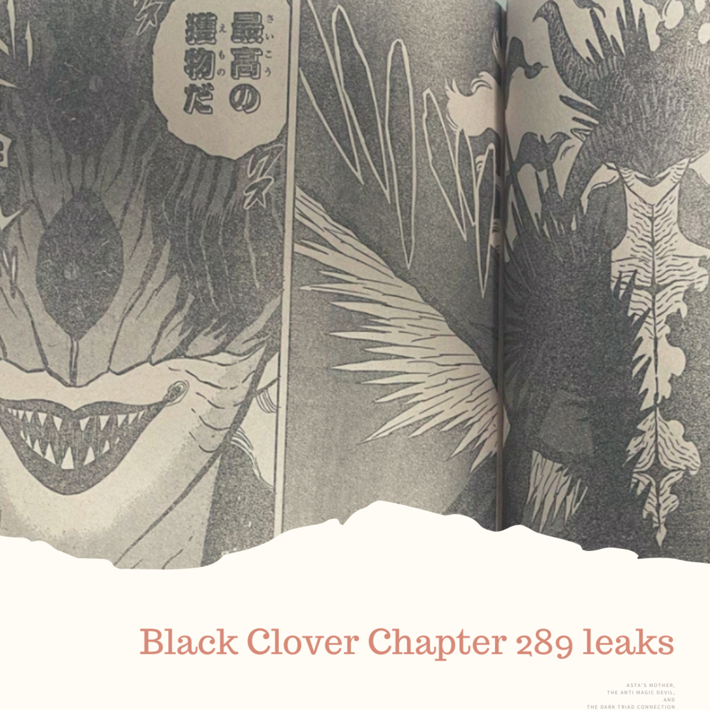 BLACK CLOVER CHAPTER 289 SPOILER LEAKS DEVIL FUSION?! ASTA NEW BLACK DIVIDER MAGNA AND ZORA ARE BACK episode artwork