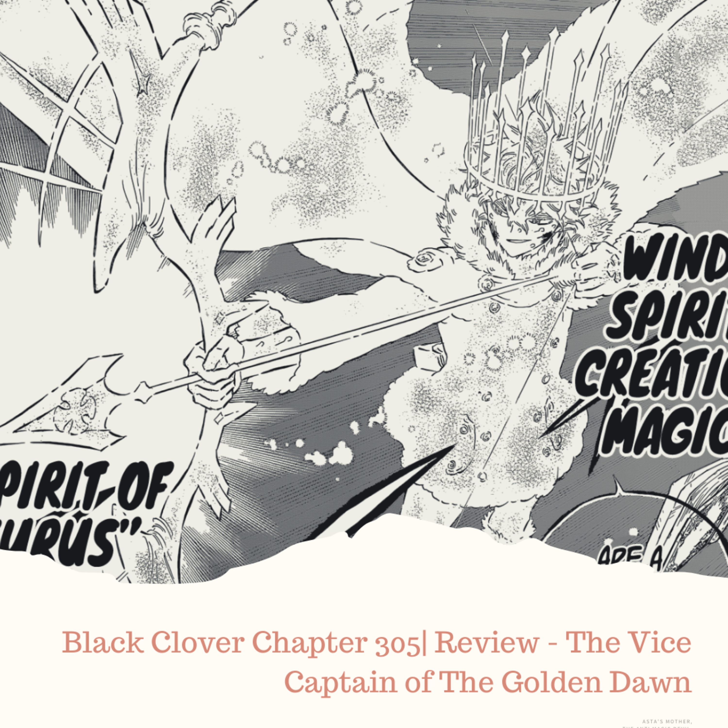 Black Clover Chapter 305| Review - The Vice Captain of The Golden Dawn episode artwork