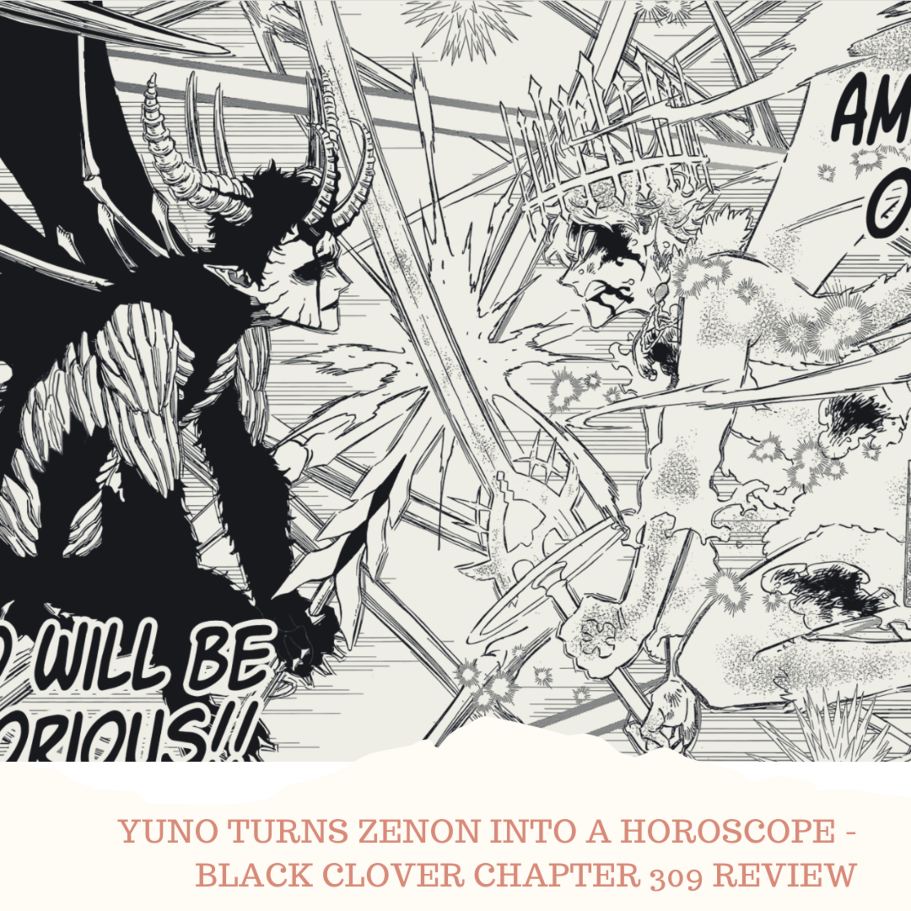 YUNO TURNS ZENON INTO A HOROSCOPE - BLACK CLOVER  CHAPTER 309 REVIEW   episode artwork