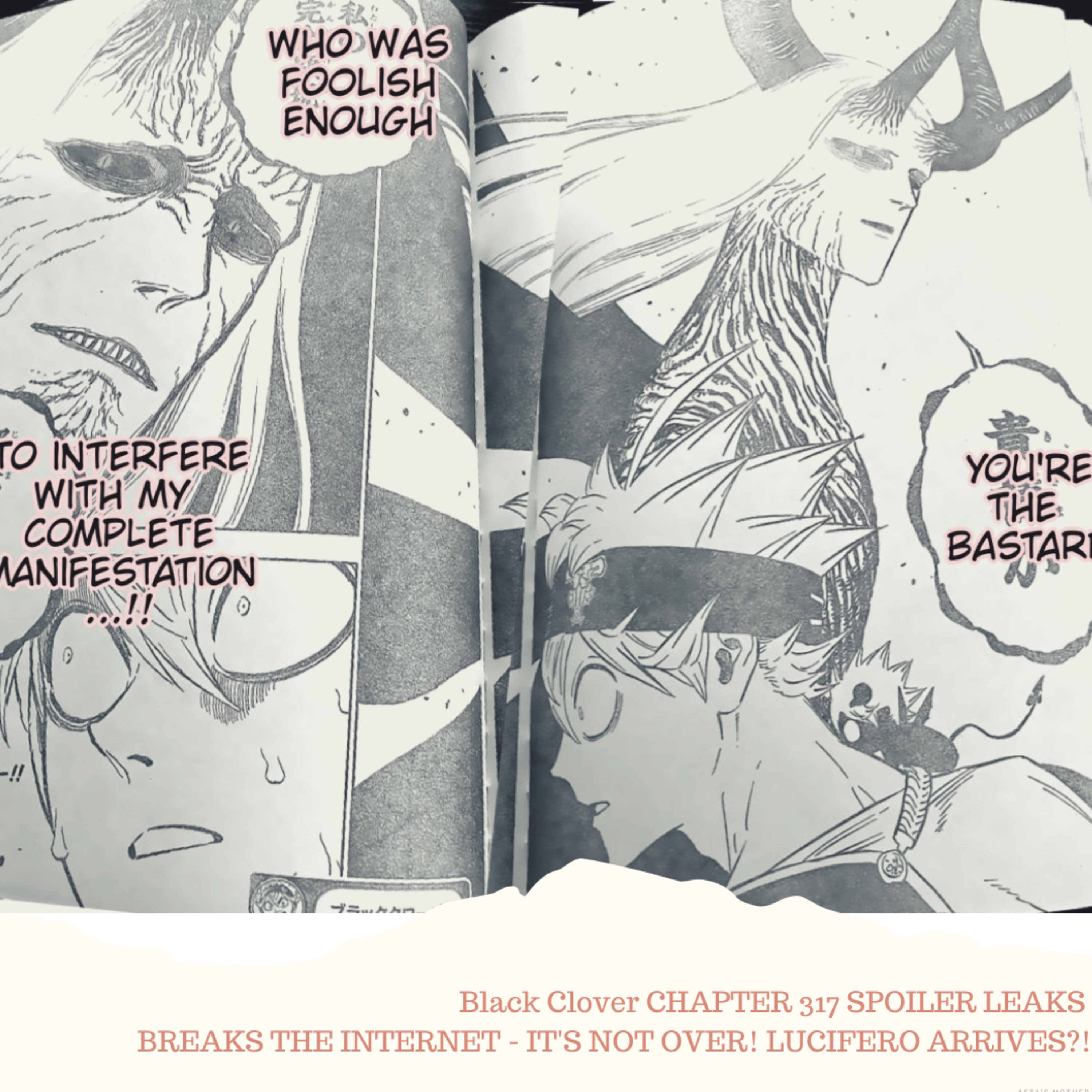 Black Clover CHAPTER 317 SPOILER LEAKS BREAKS THE INTERNET - IT'S NOT OVER! LUCIFERO ARRIVES?! episode artwork