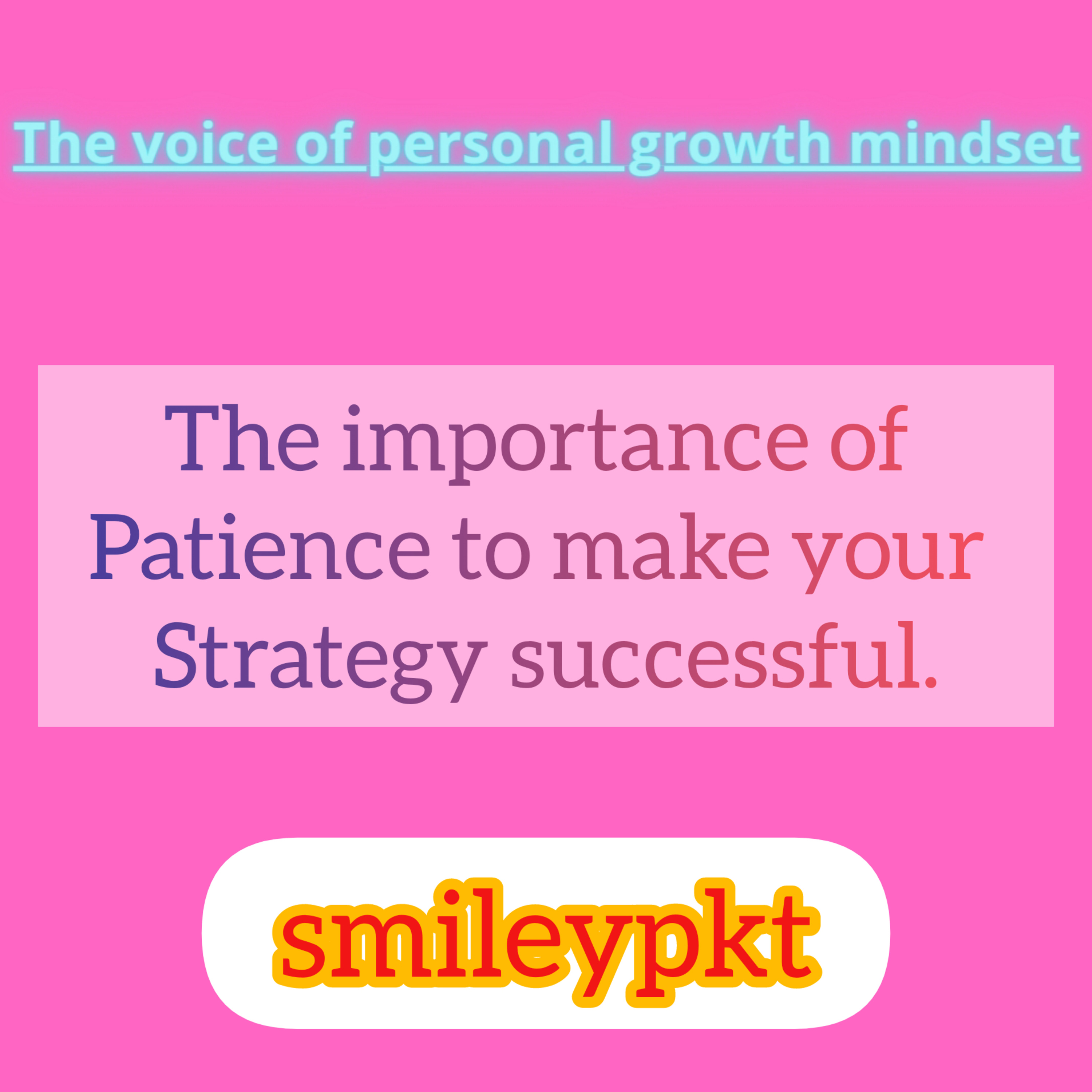 The Voice Of Personal Growth Mindset