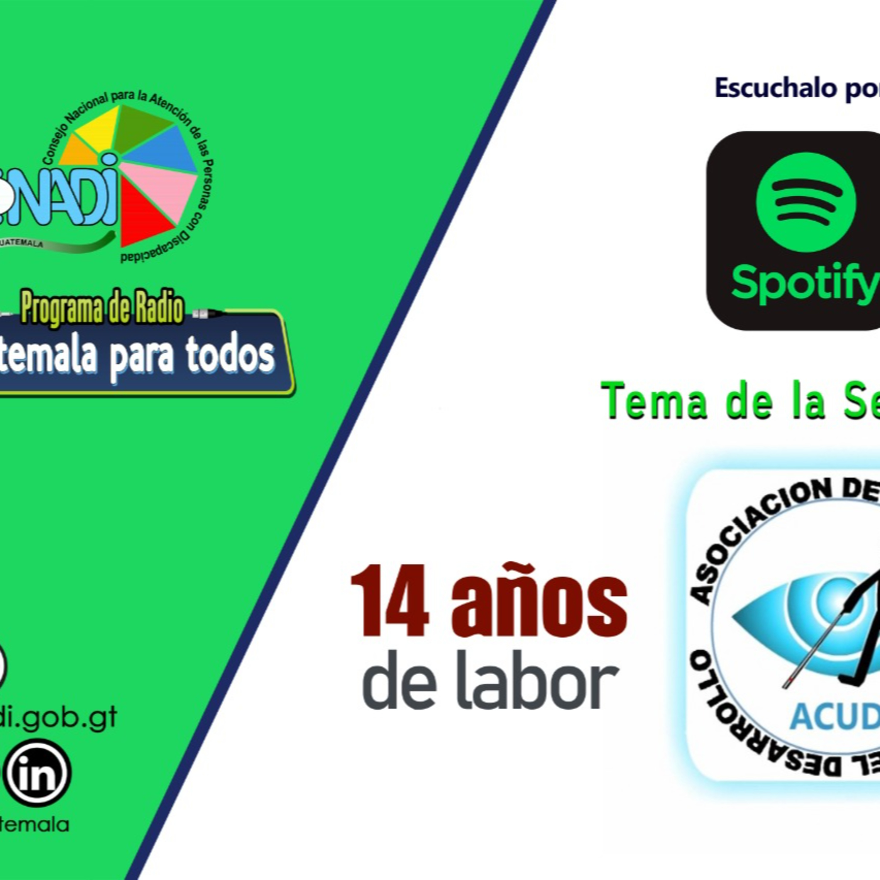 Asociación de Ciegos Unidos para el Desarrollo -ACUDE- 14 años de labor. episode artwork