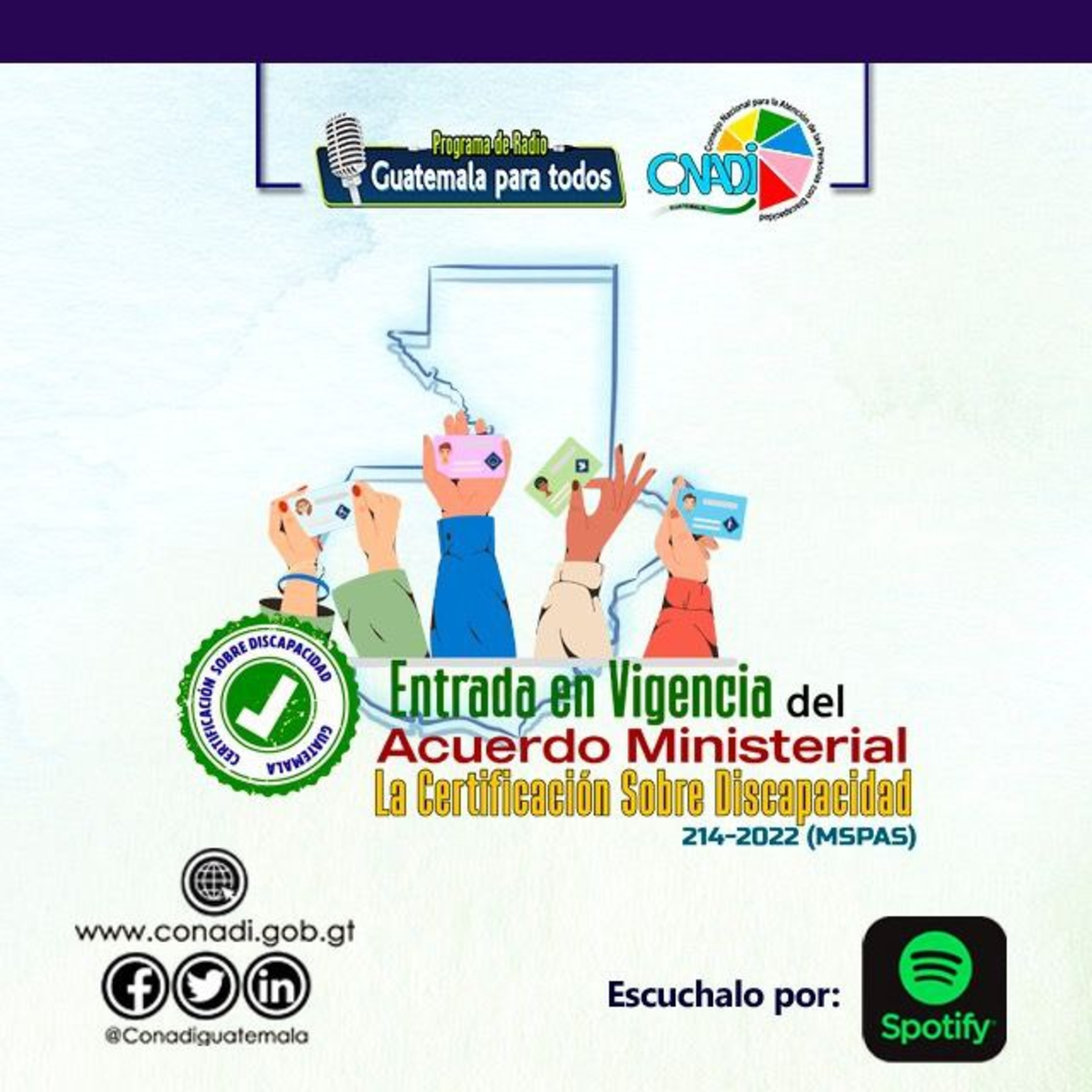 Entrada en Vigencia del acuerdo sobre la Certificación de las Personas con Discapacidad. episode artwork