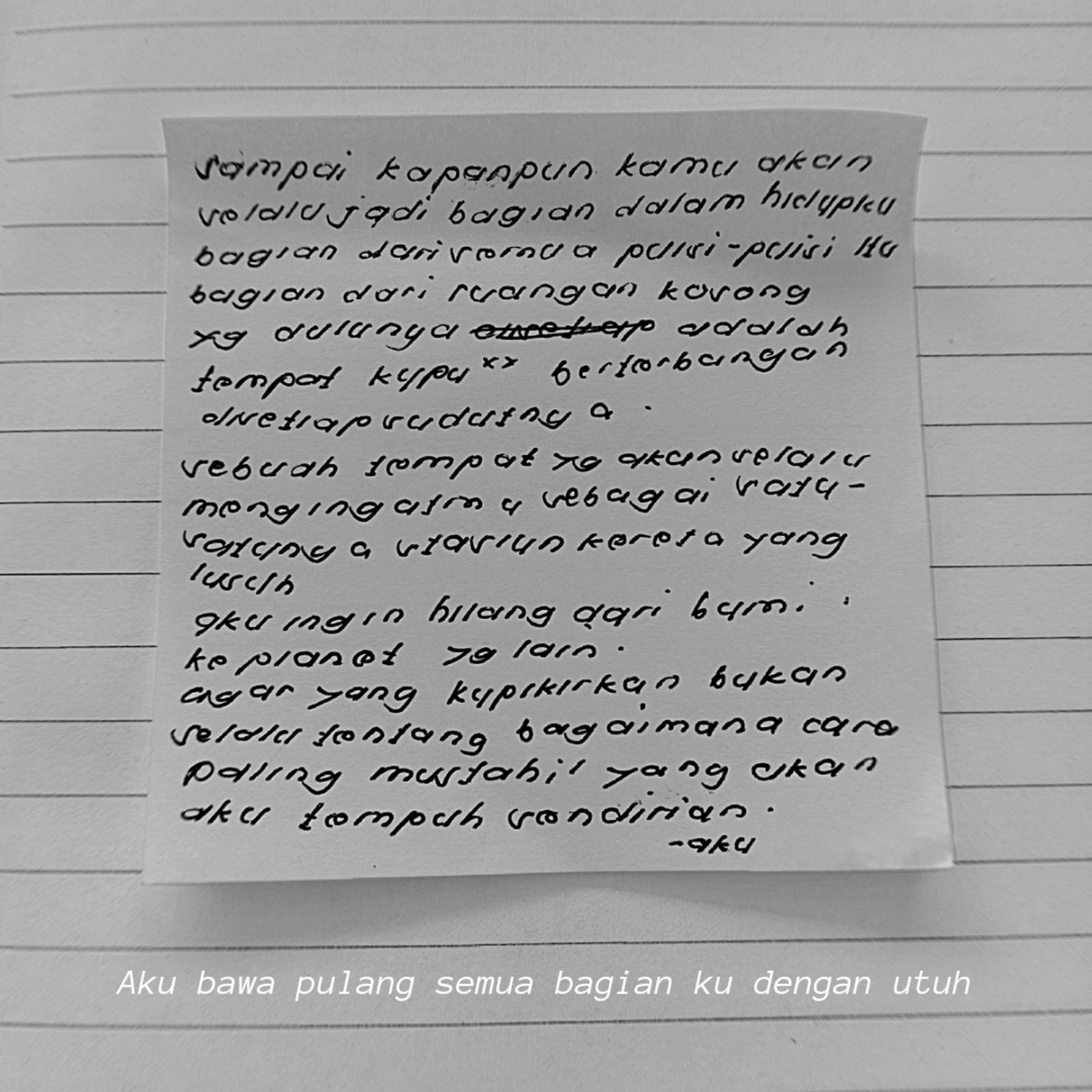 Aku bawa pulang semua bagian ku dengan utuh episode artwork