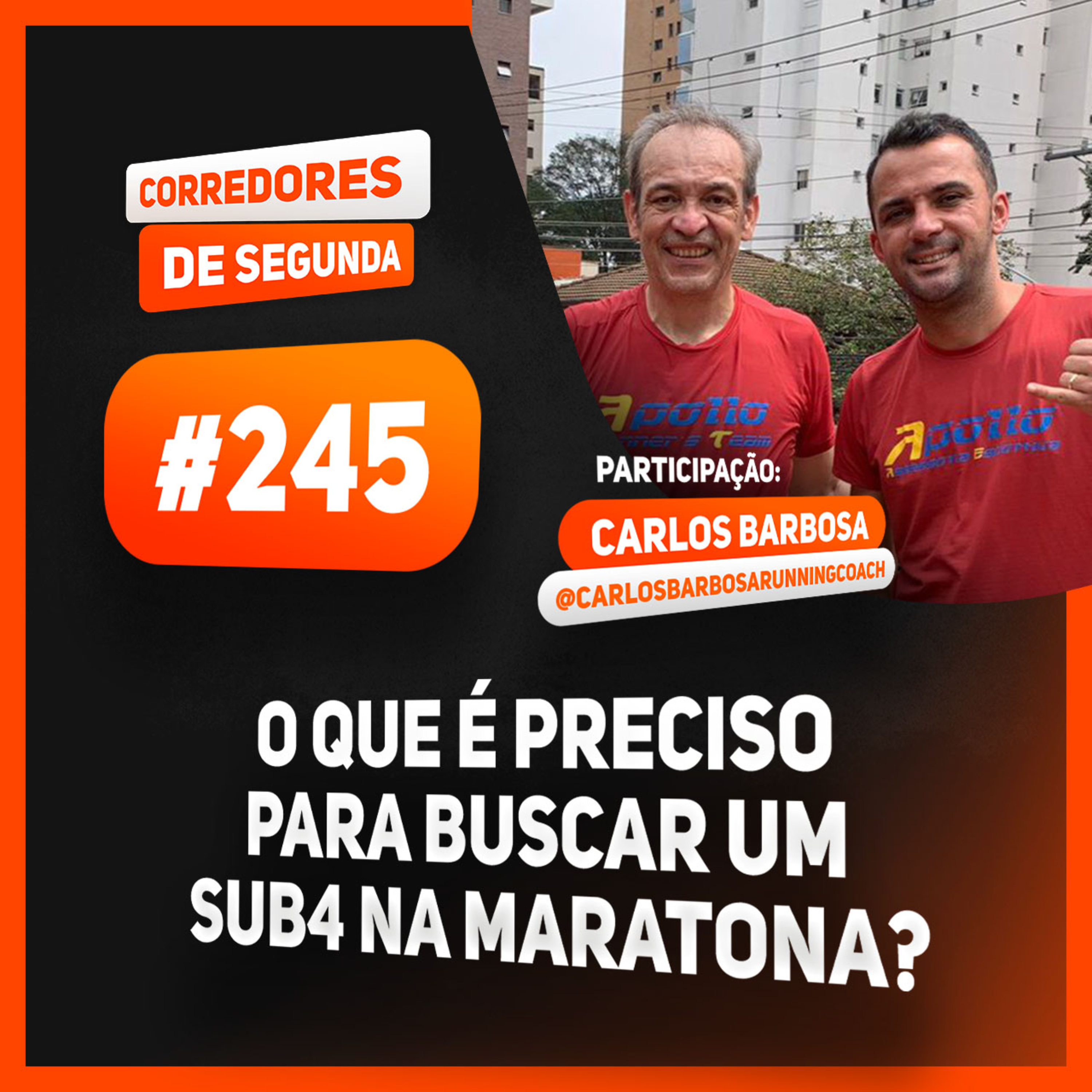 245 - O que é preciso para buscar uma maratona sub4? episode artwork
