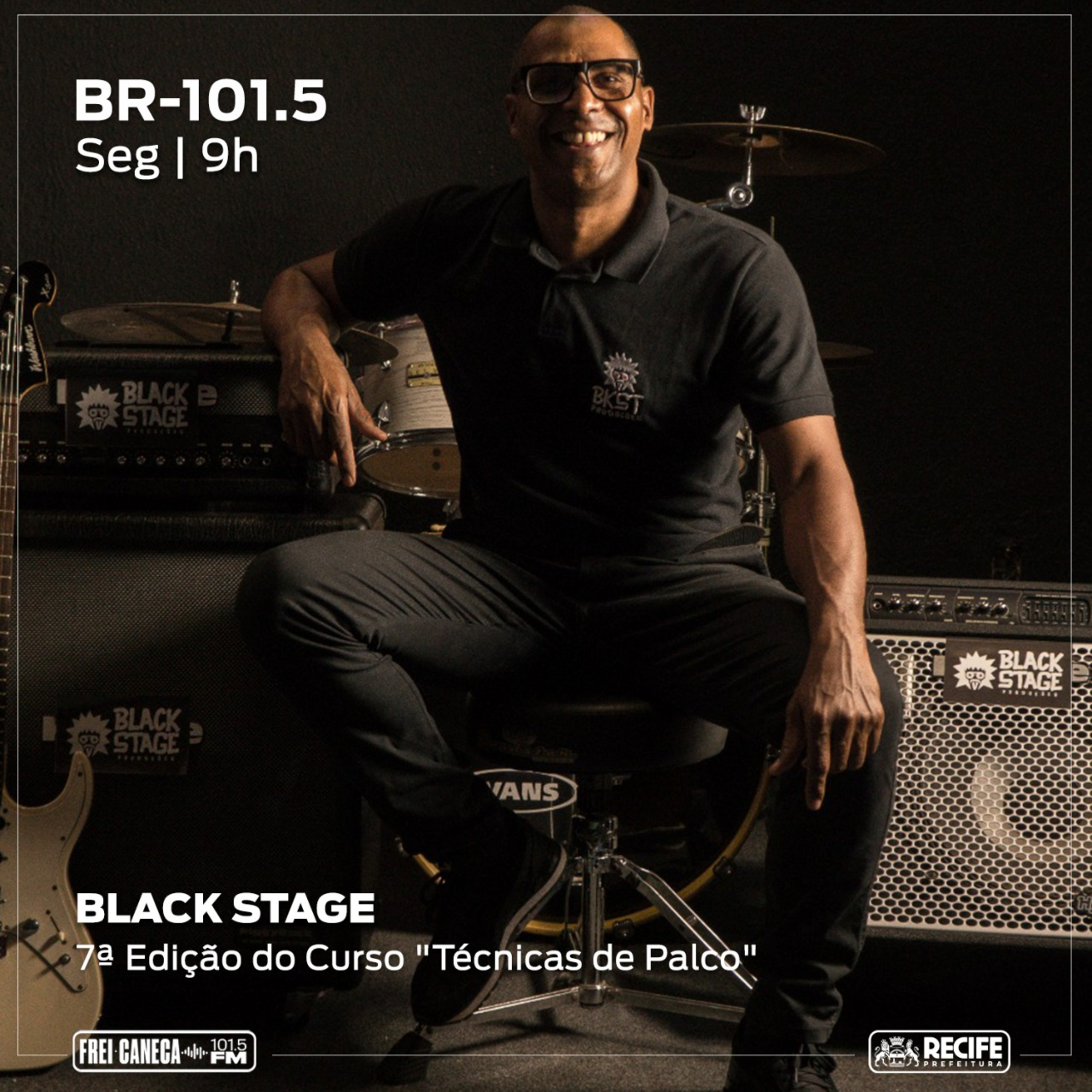 BR 101.5 - Geison Guedes fala sobre a 7ª edição do Curso "Técnicas de Palco" episode artwork