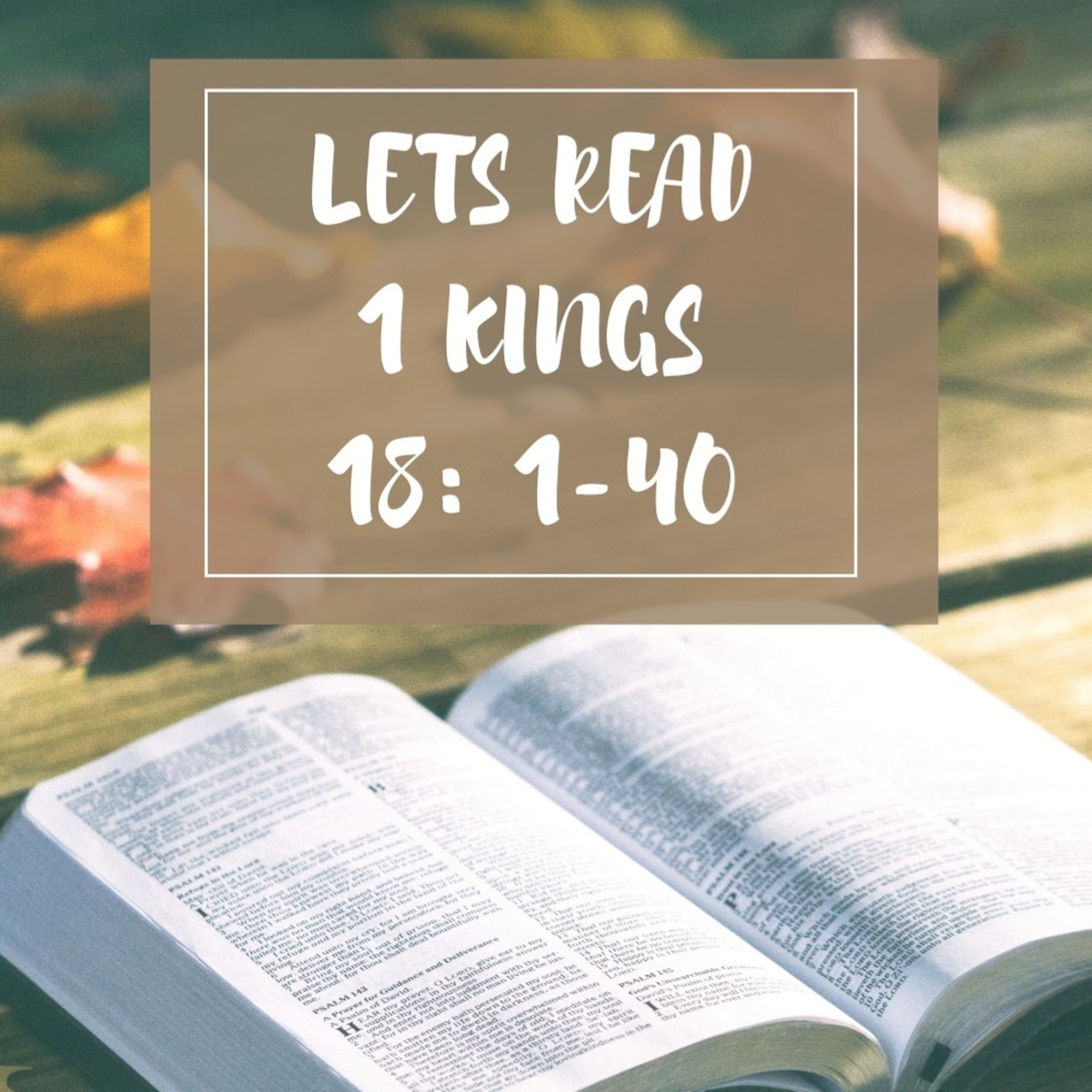 Lets read 1 kings 18: 1-40 together 💃💃💃