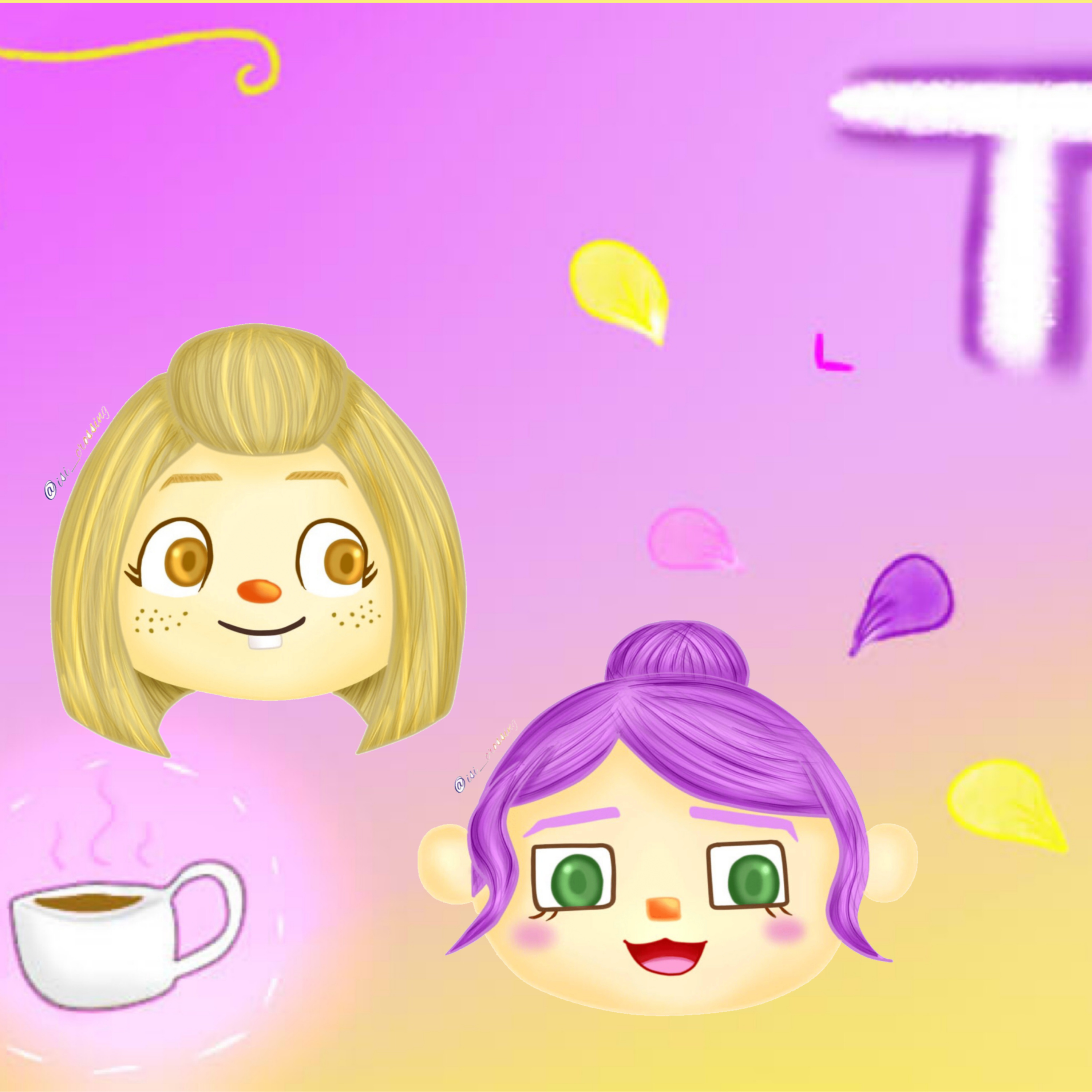 Big podcast news! (and also Egg Day then and now): The Petal Cafe Episode 18 episode artwork