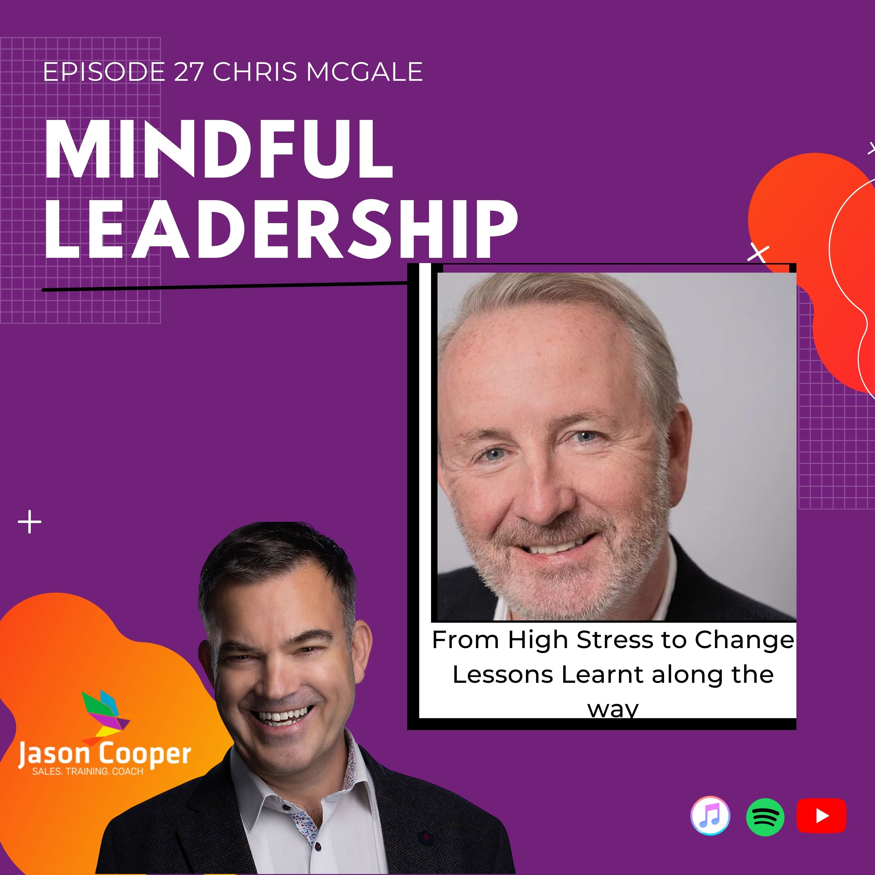 From High Stress to Change Lessons Learnt MindFul Leadership Podcast Episode 27 Chris McGale -  episode artwork