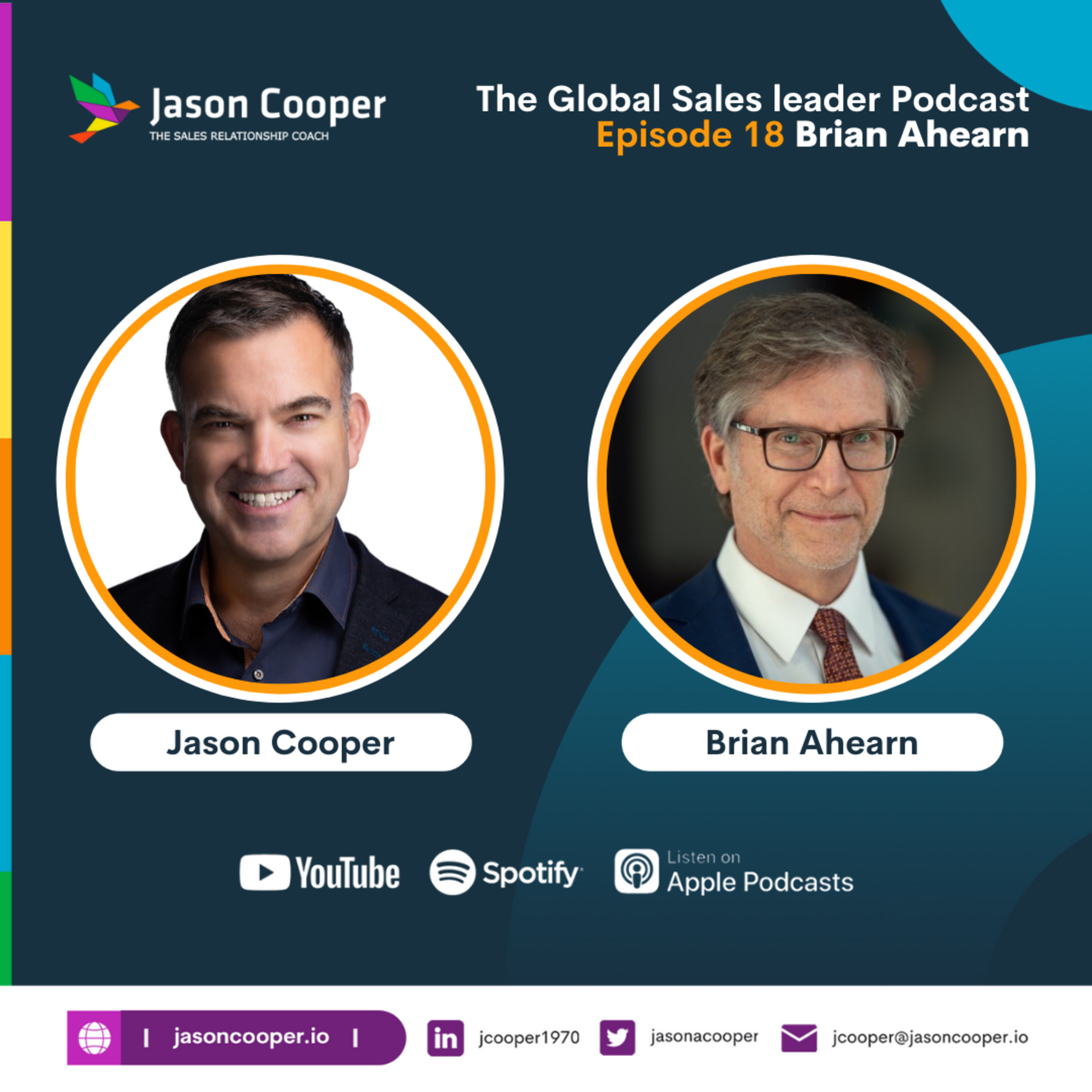 The Global Sales Leader podcast hosted by - Jasoncooper.io, The Sales Relationship Coach