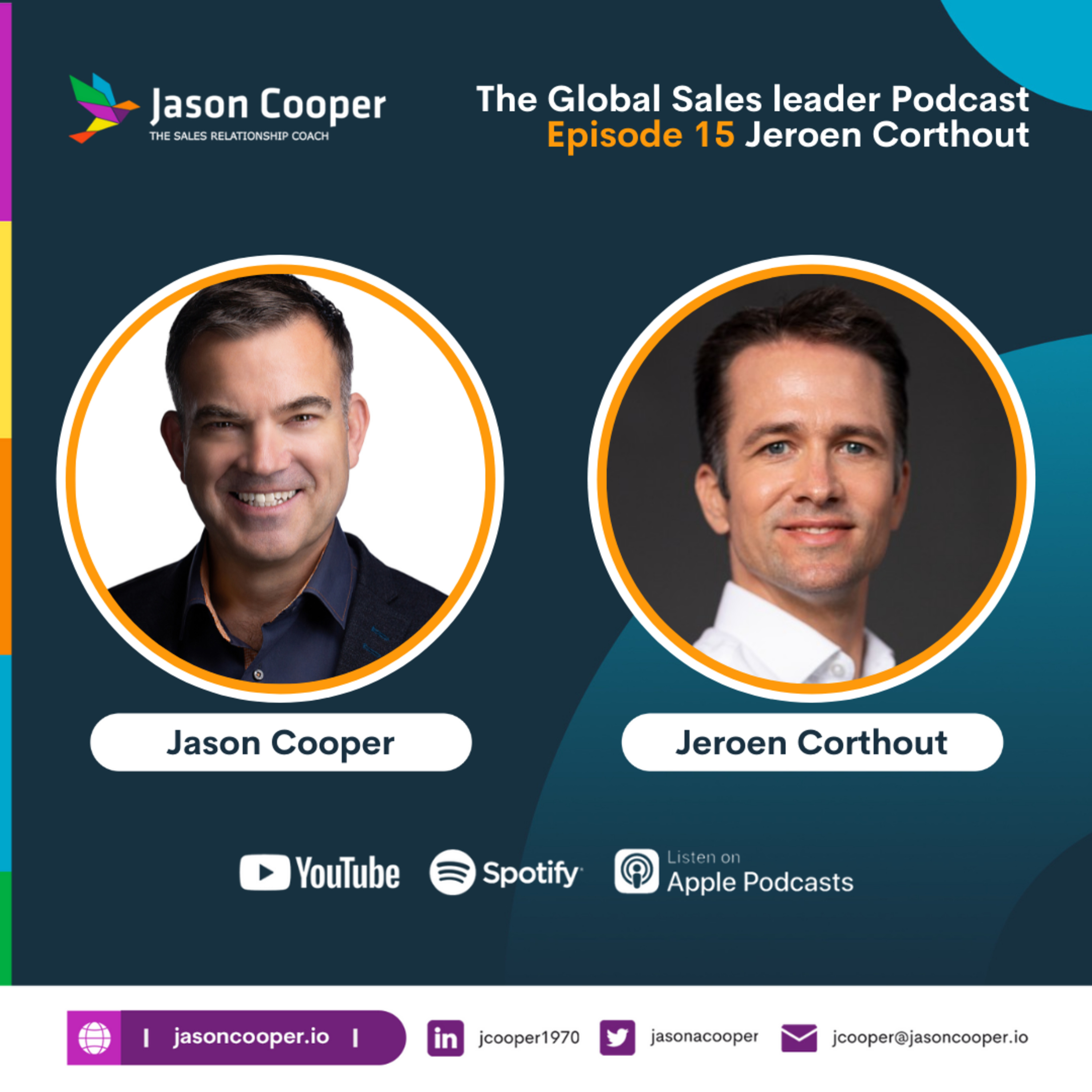 Sales Leads Generator - The Global Sales Leader Episode 15 with Jeroen Corthout -  episode artwork