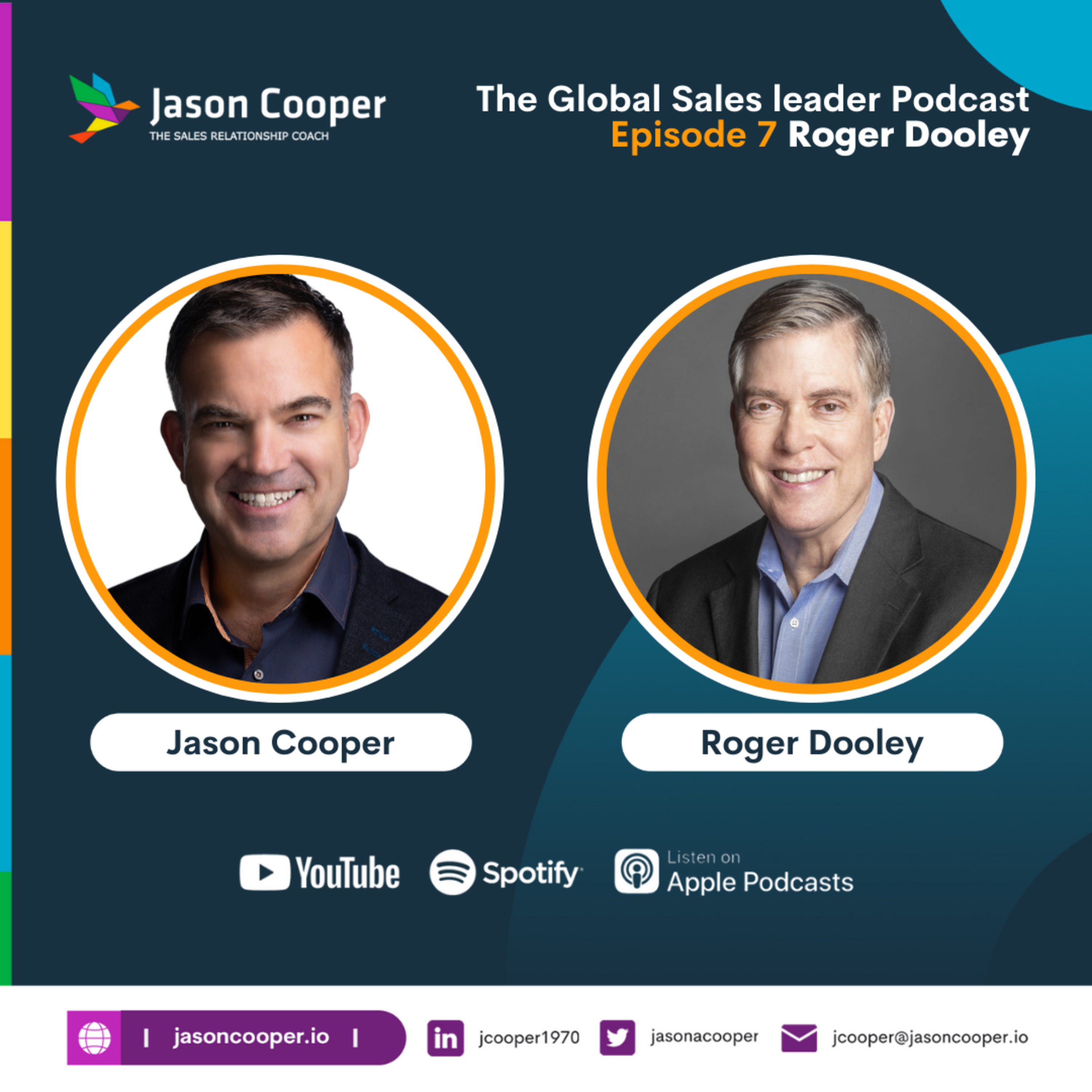 The Global Sales Leader podcast hosted by - Jasoncooper.io, The Sales Relationship Coach