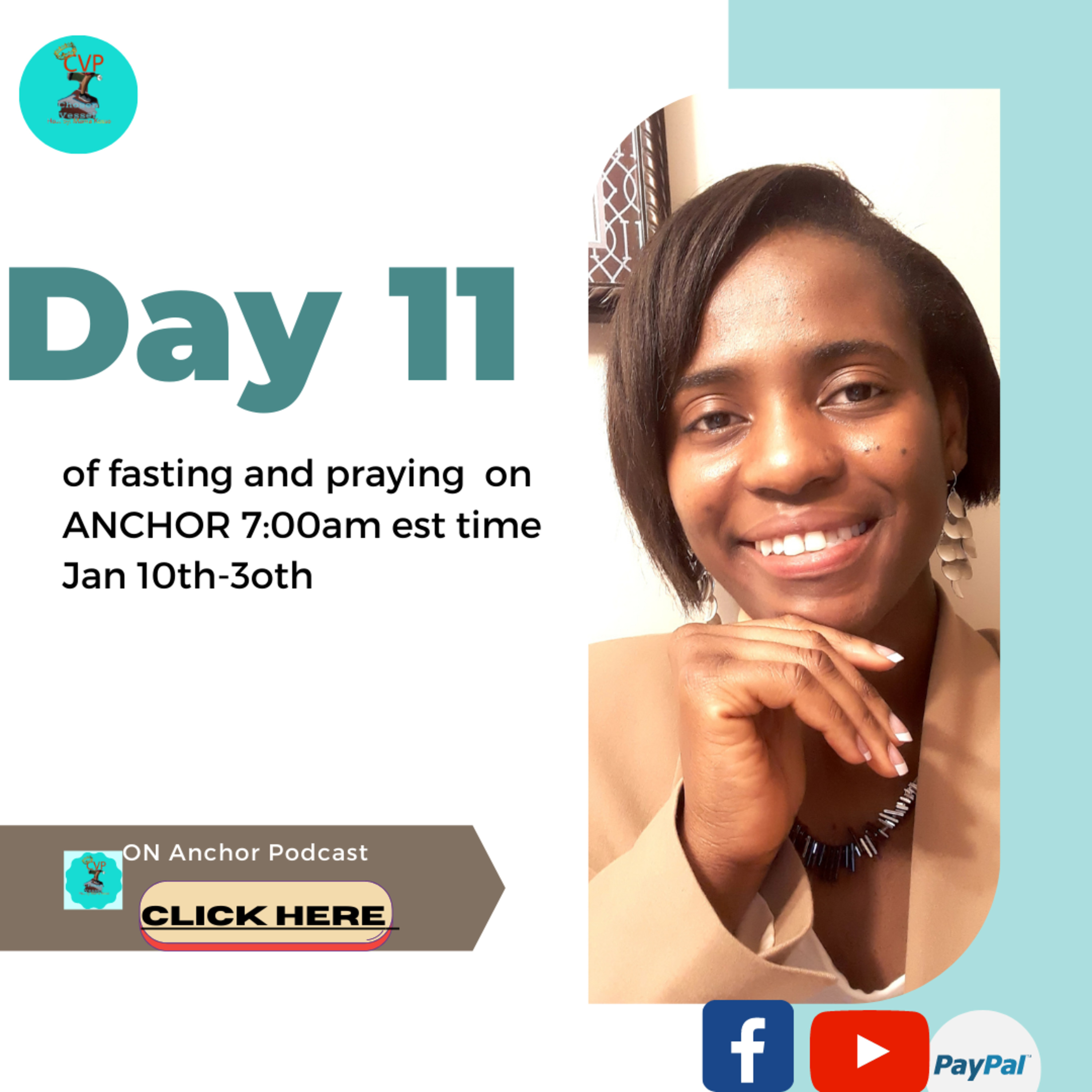 Day 11 of the 21 days of fasting and praying! 