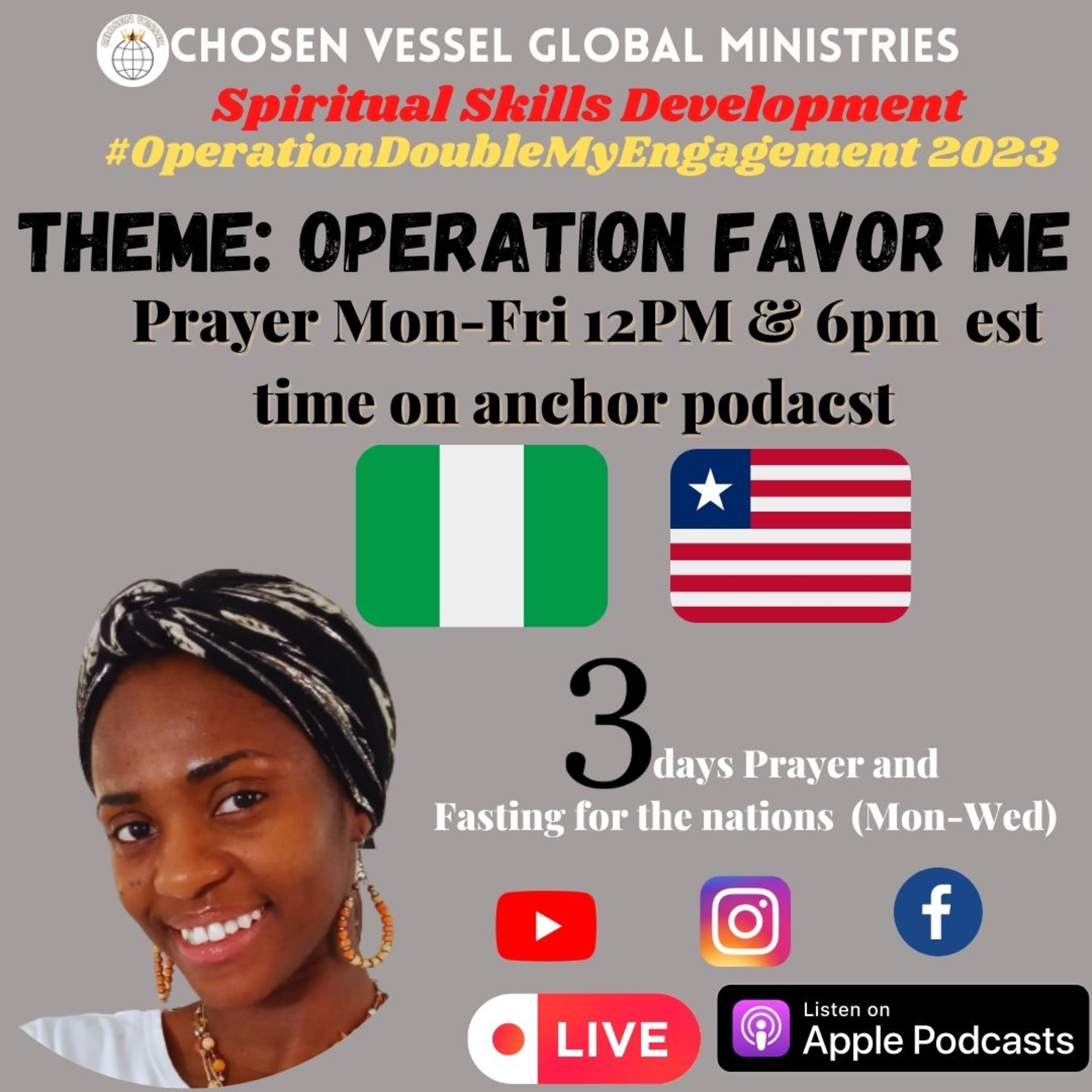 Operation Favor Me & Prayer for Nigeria/ Liberia (Noon & Evening Prayer) episode artwork