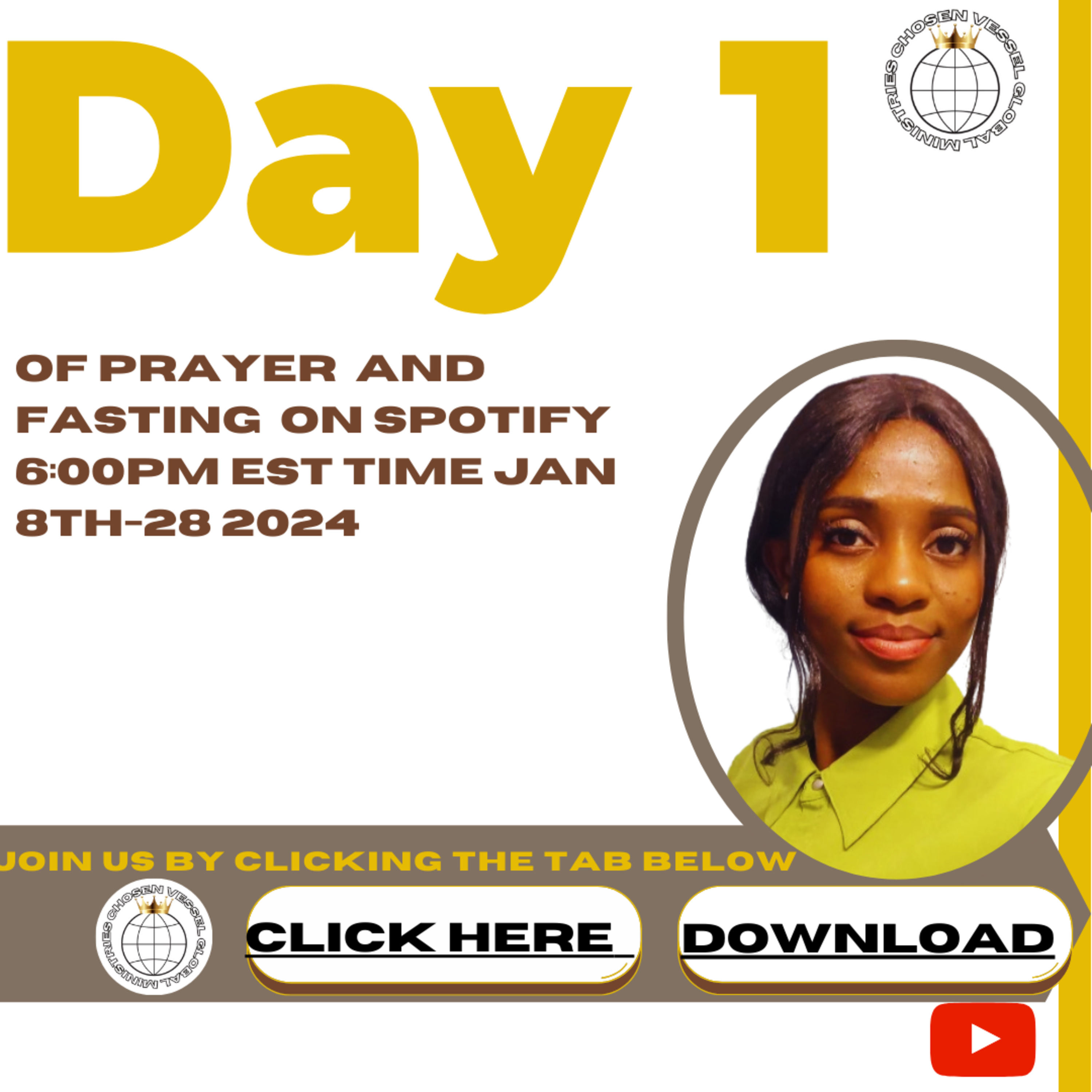 January 2024 DAY 1 of 21 days of prayer and fasting  episode artwork