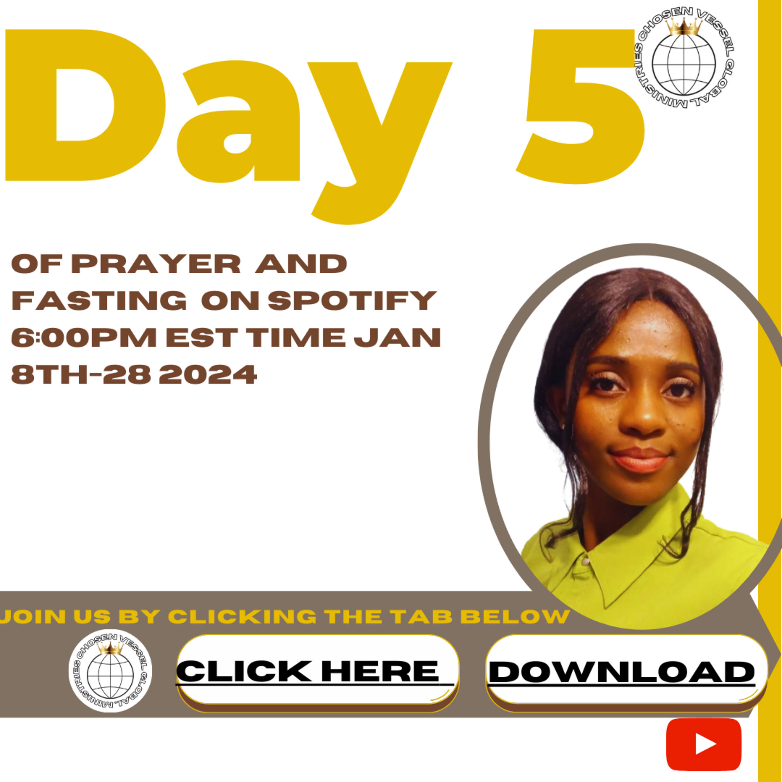 January 2024 Day 5 of the 21 days of prayer and fasting  episode artwork