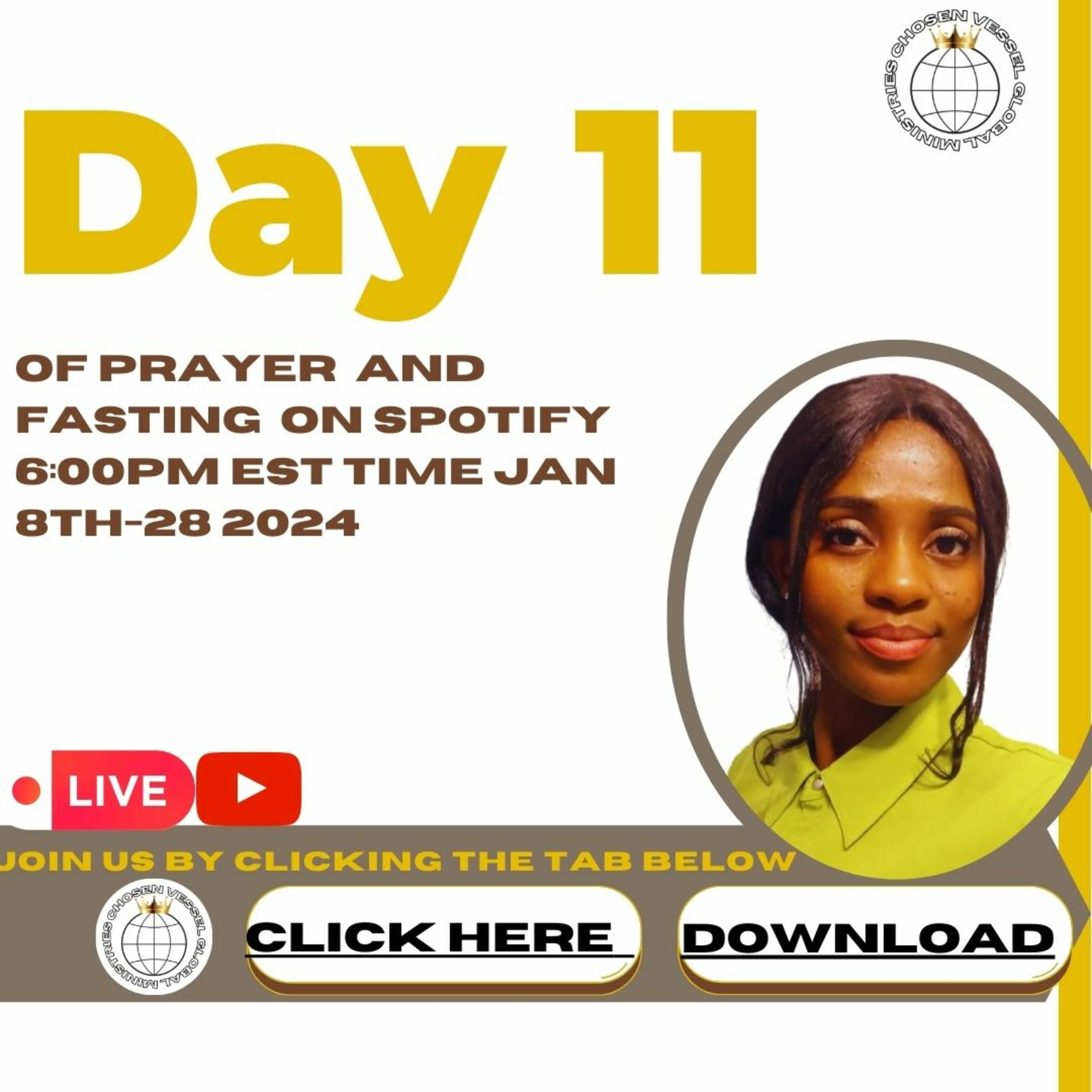 January 2024 Day 11 of the 21 days of prayer and fasting 