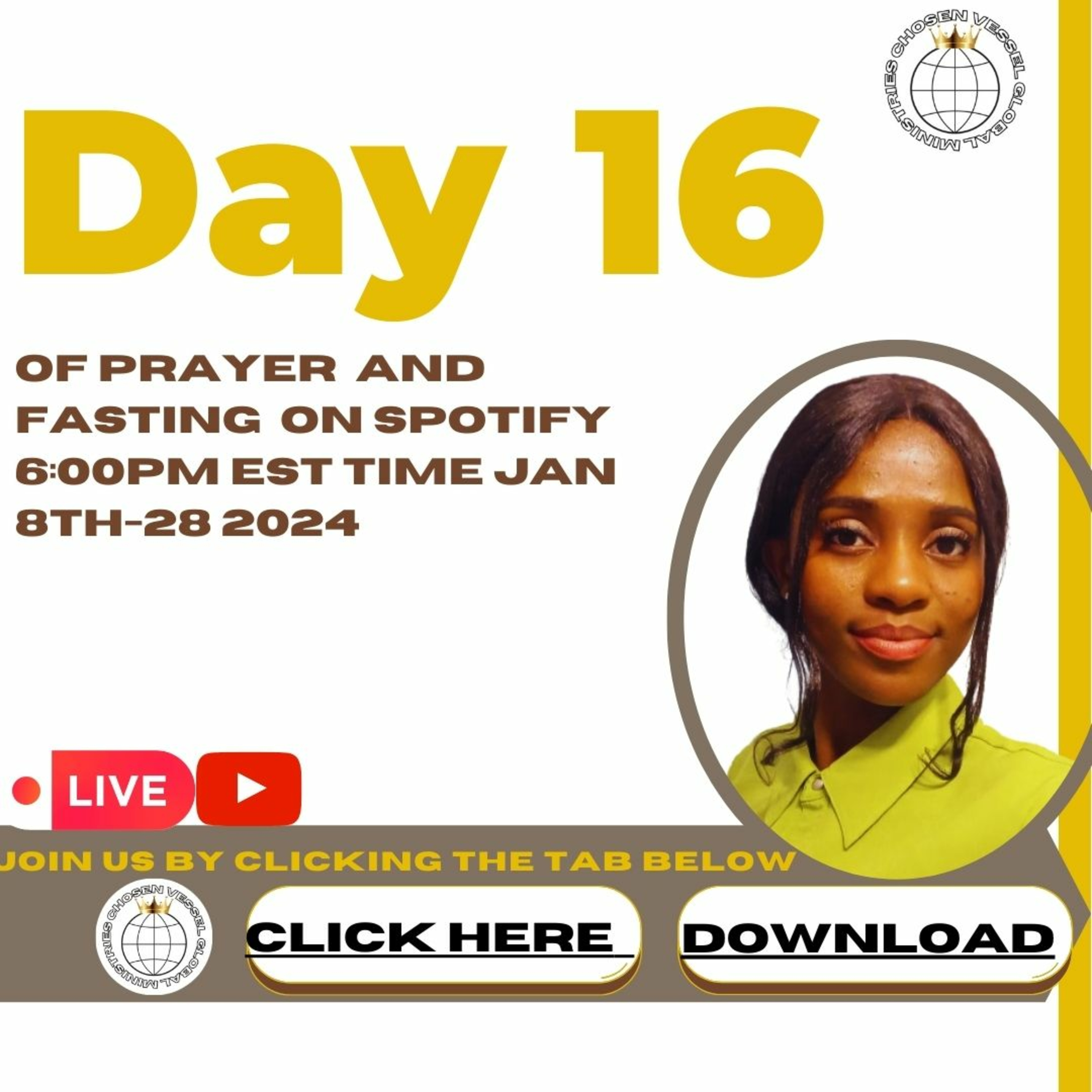 January2024 Day 16 of the 21 days of Prayer and Fasting  episode artwork