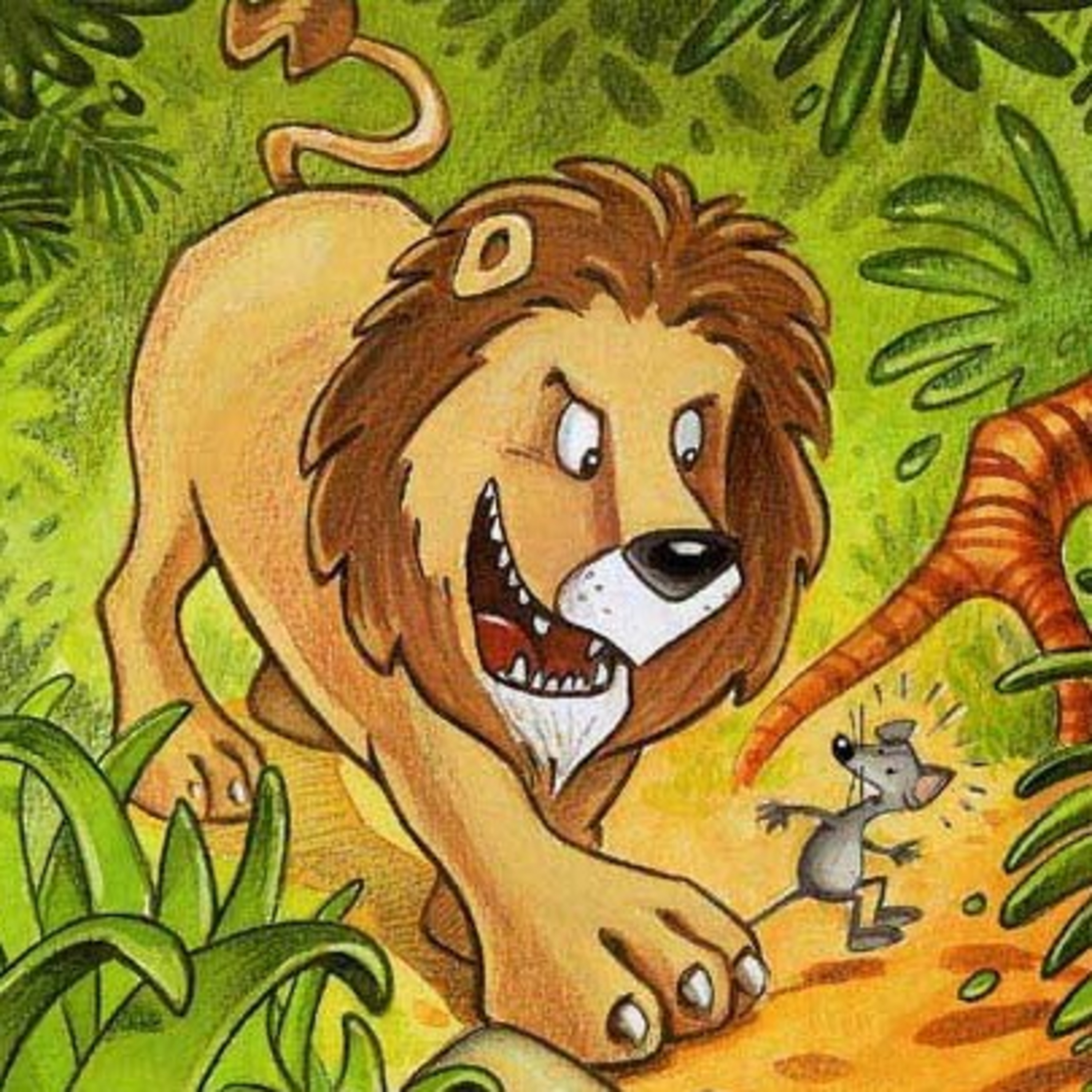 El león y el ratón
