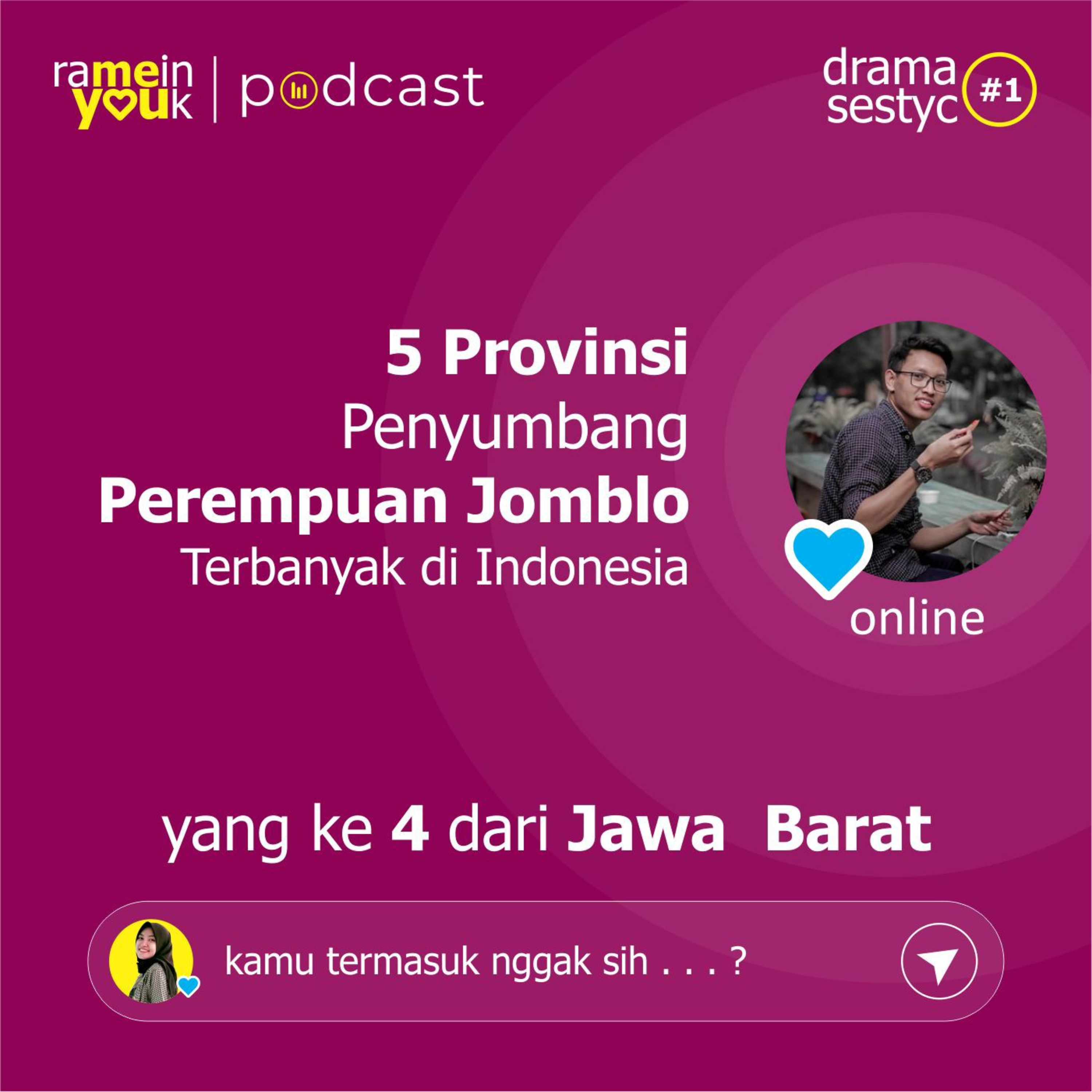 5 Provinsi Penyumbang Perempuan Jomblo Terbanyak di Indonesia episode artwork