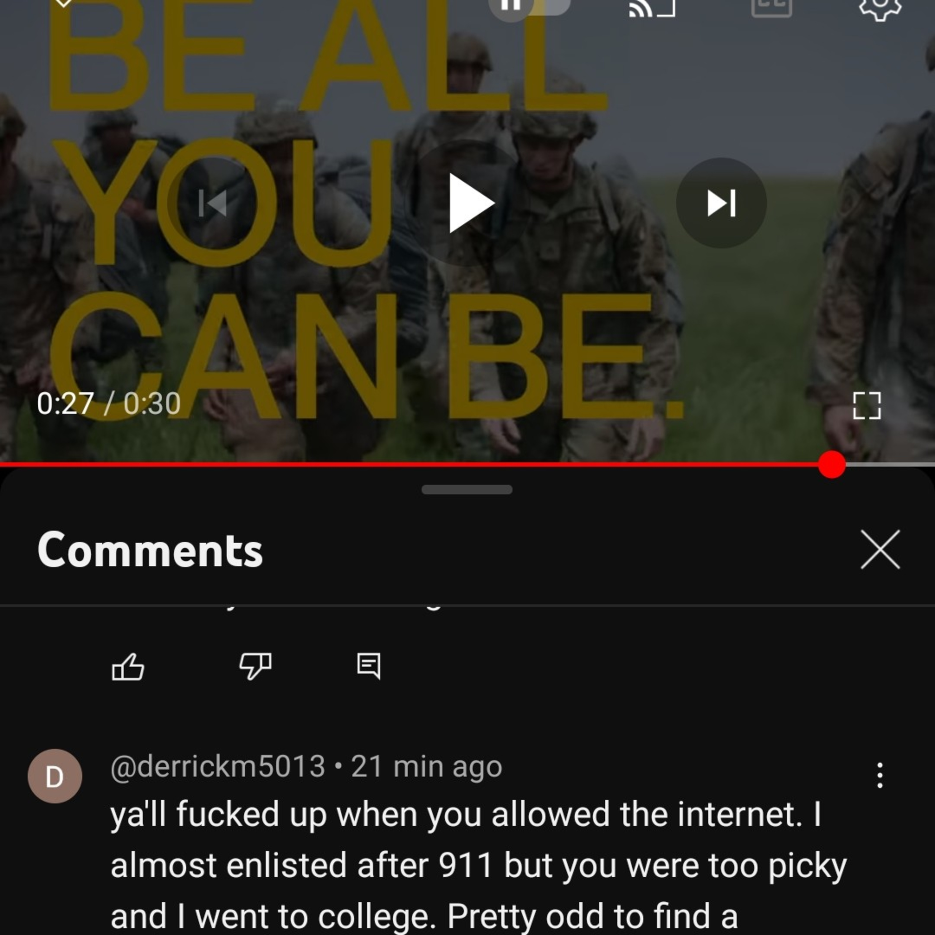 US Army Roasted by Red Pilled Anons on YouTube