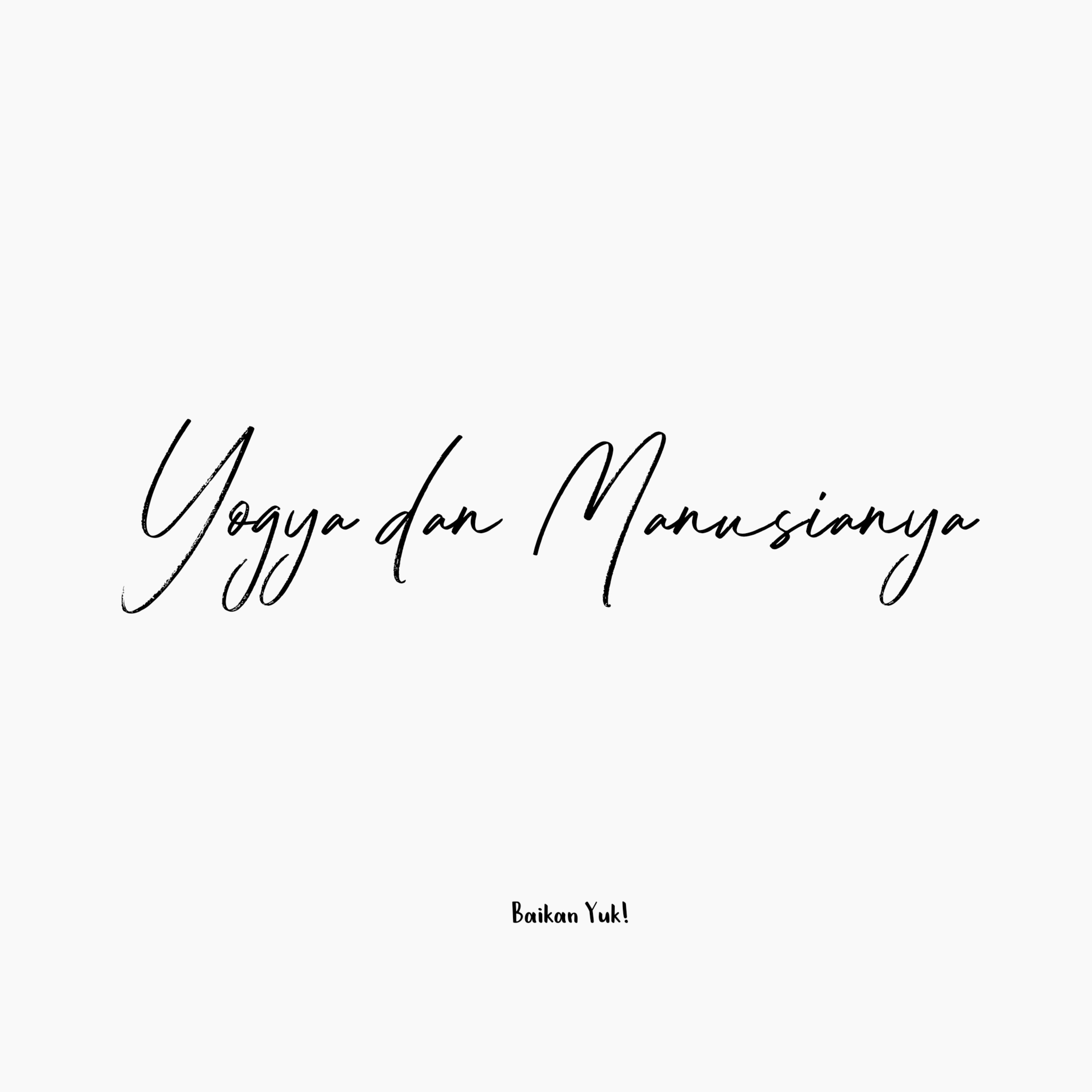 Yogya dan Manusianya episode artwork