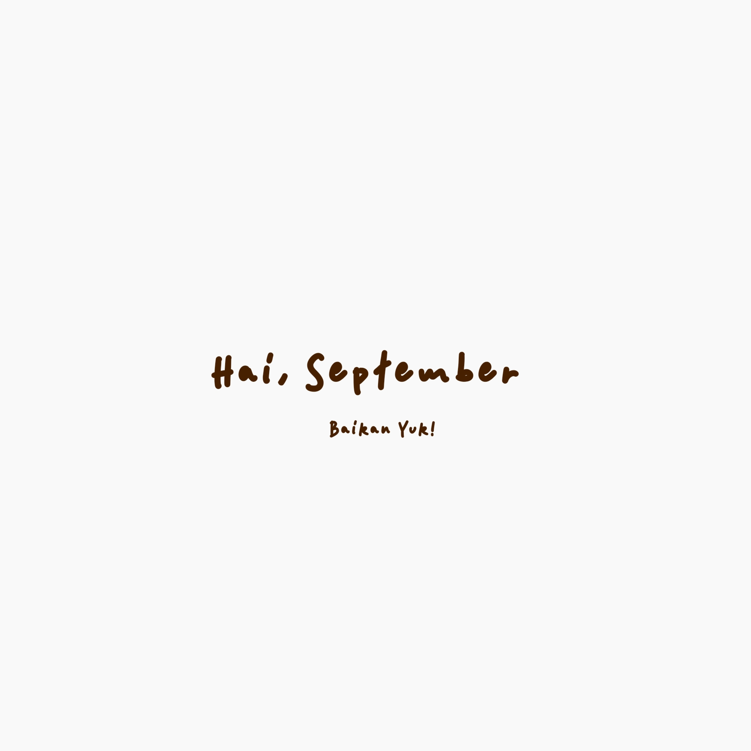 Hai, September episode artwork